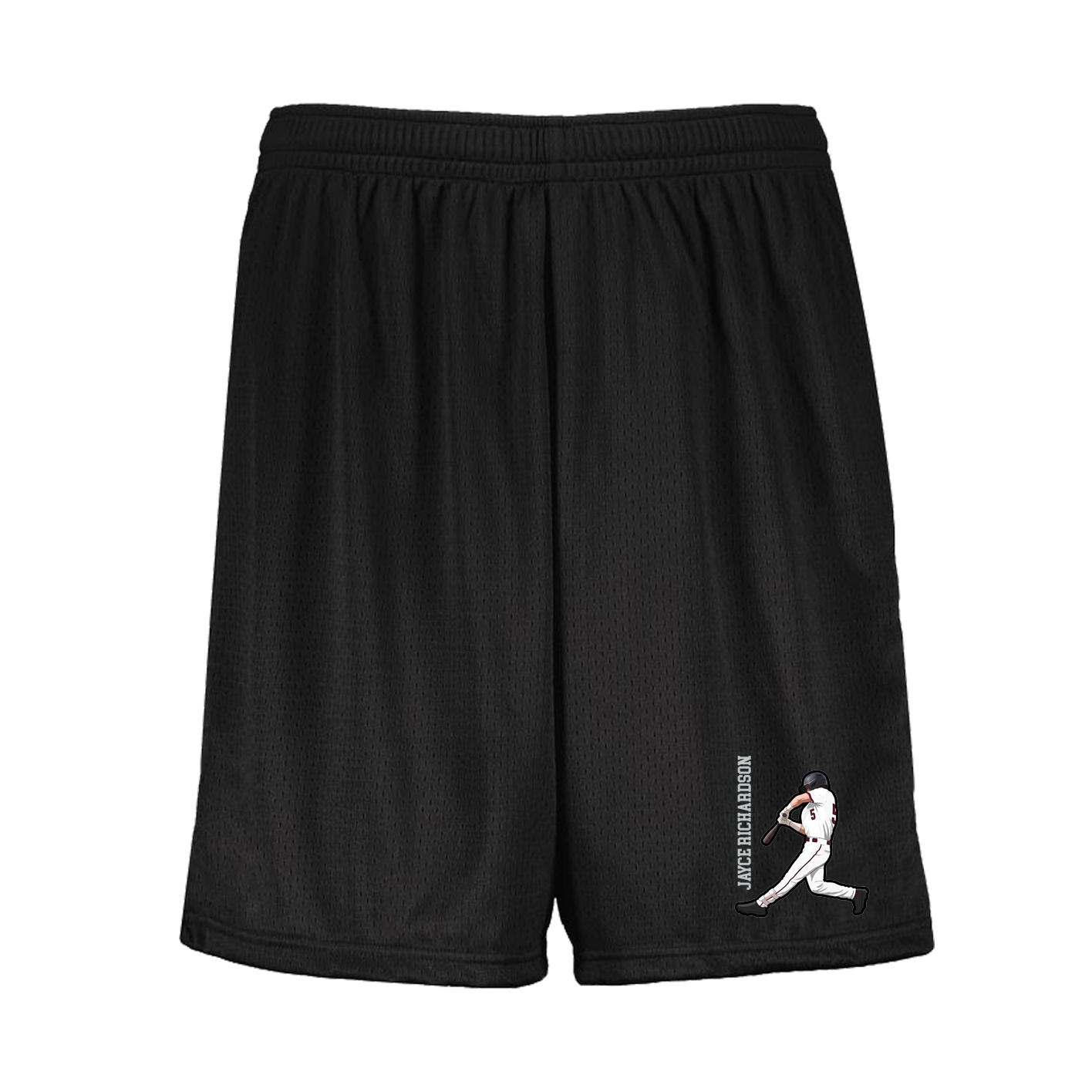 Shorts — Name Vertical in Black