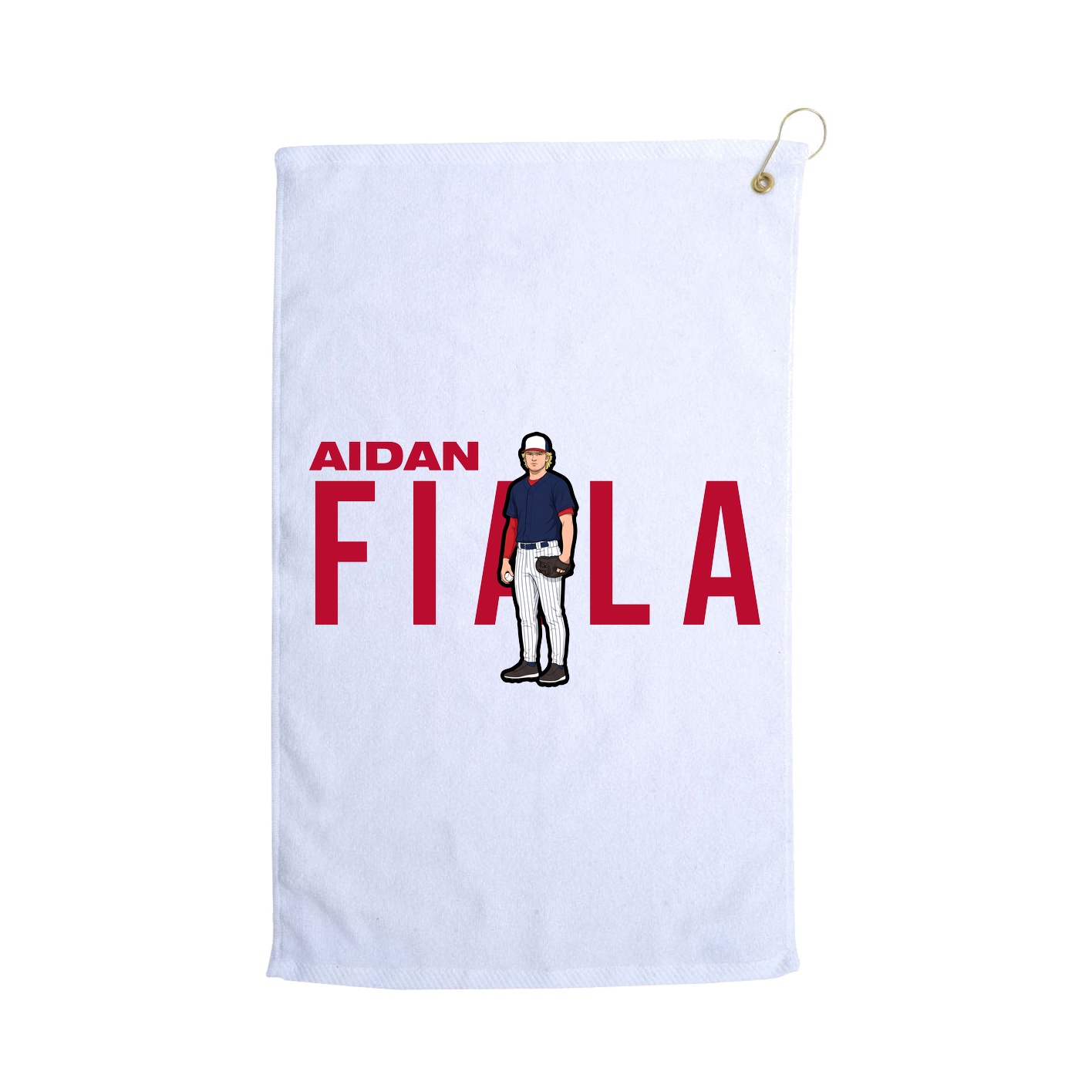 Golf Towel — Player Name in White