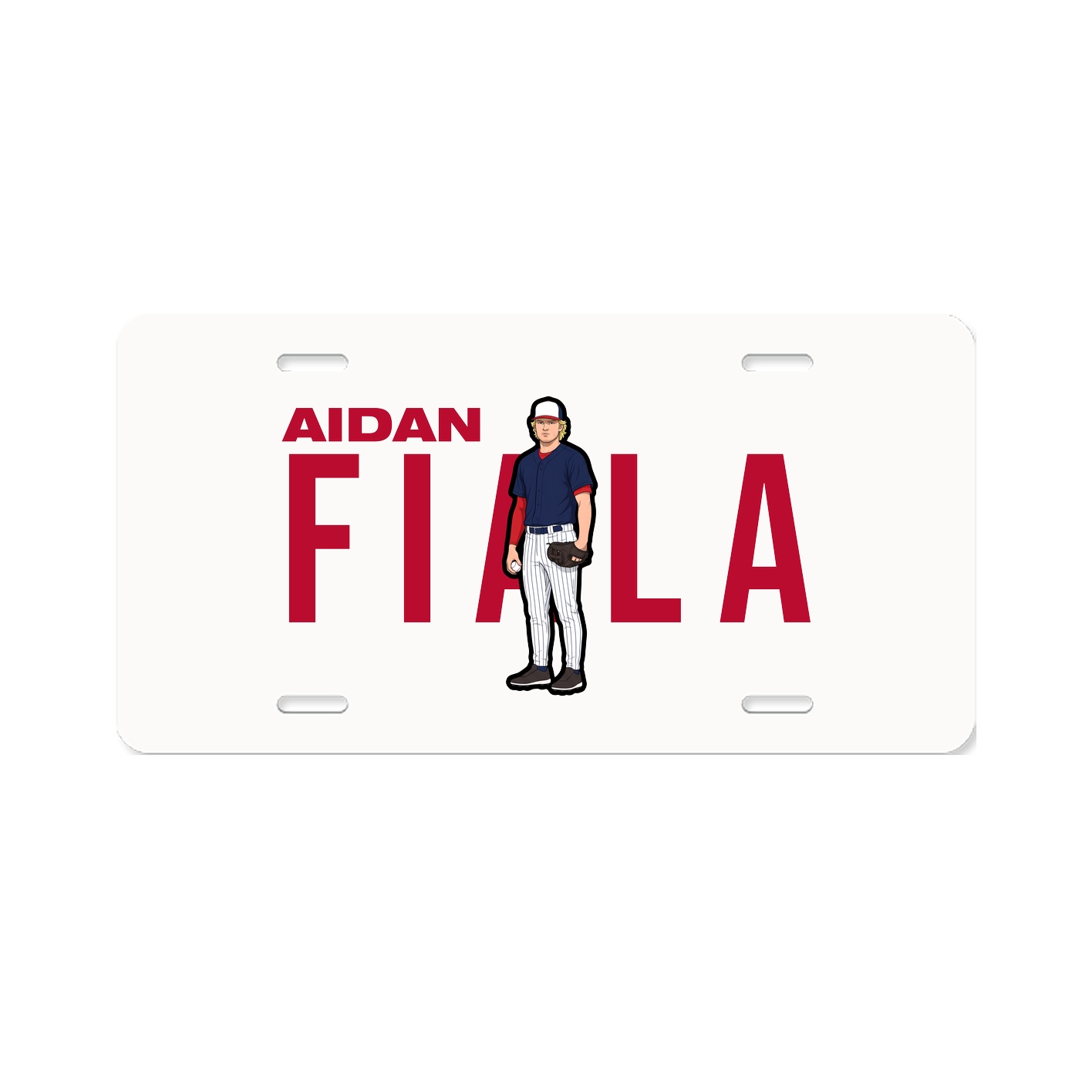 License Plate — Player Name in Classic