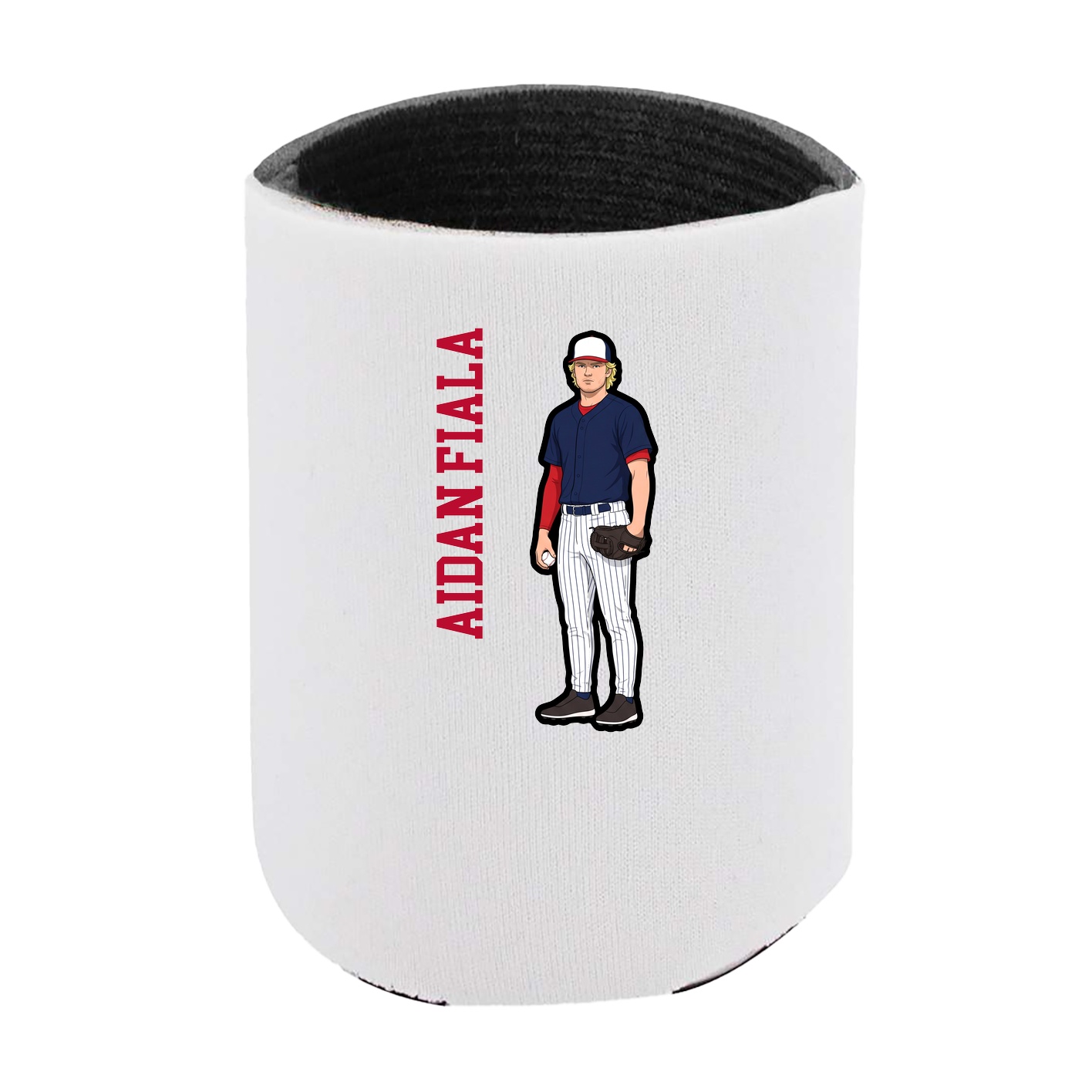 Can Holder — Name Vertical in White