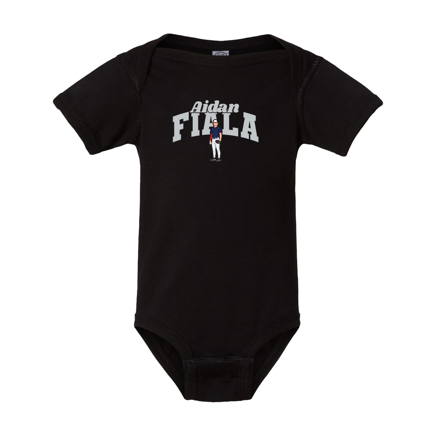 Baby Onesie — Signature Arch in Black