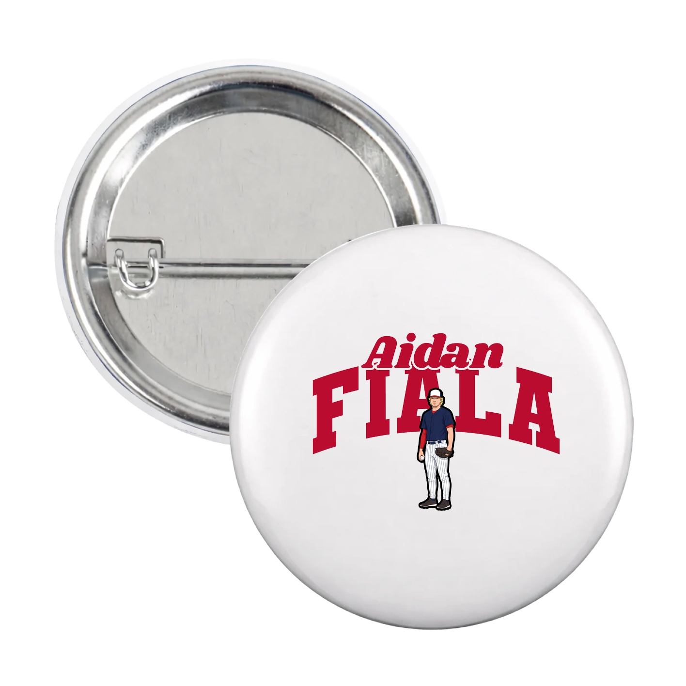 Game Day Button — Signature Arch in White