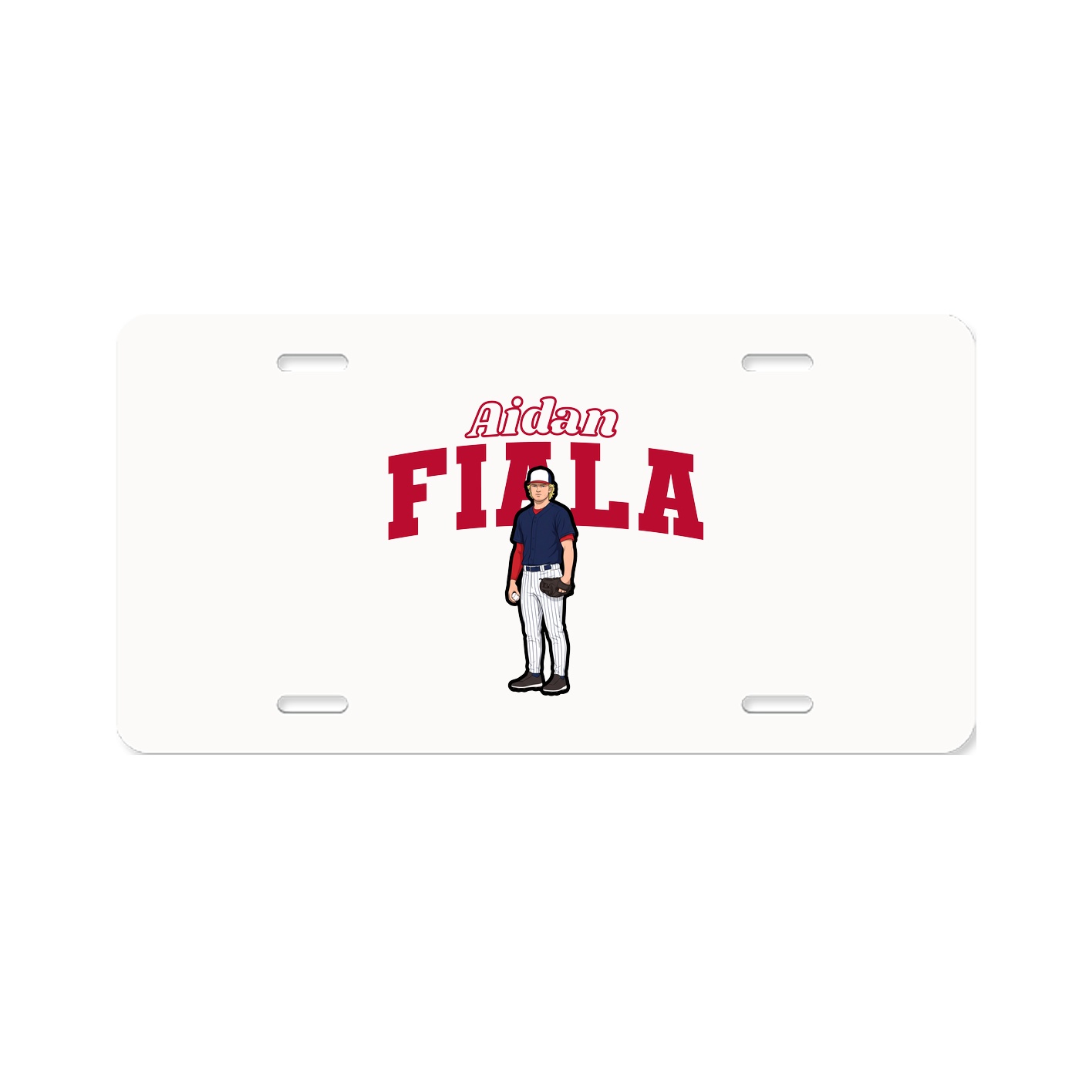 License Plate — Name Arch in Classic