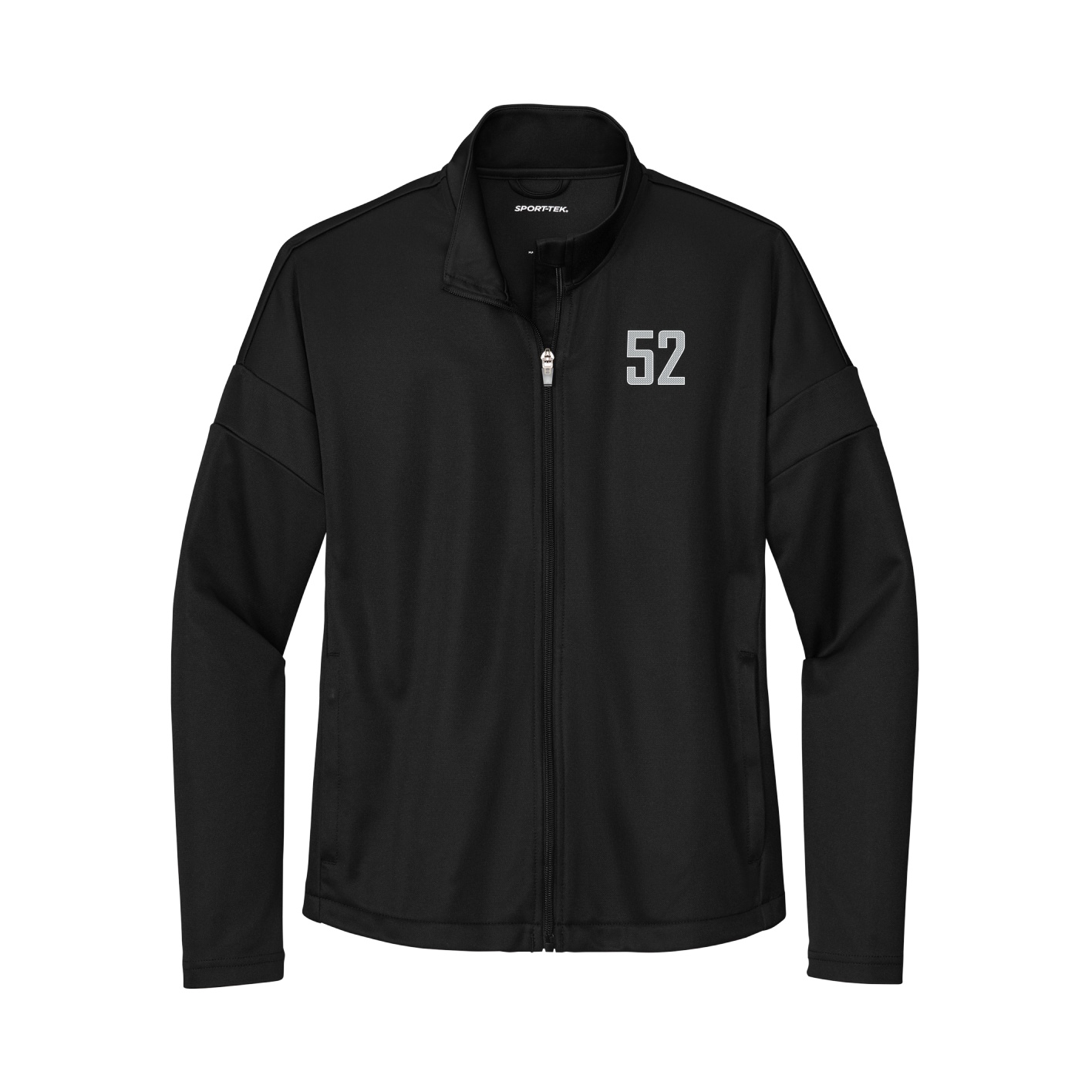 Womens Team Travel Full-Zip Jacket — Front Shirsy in Black