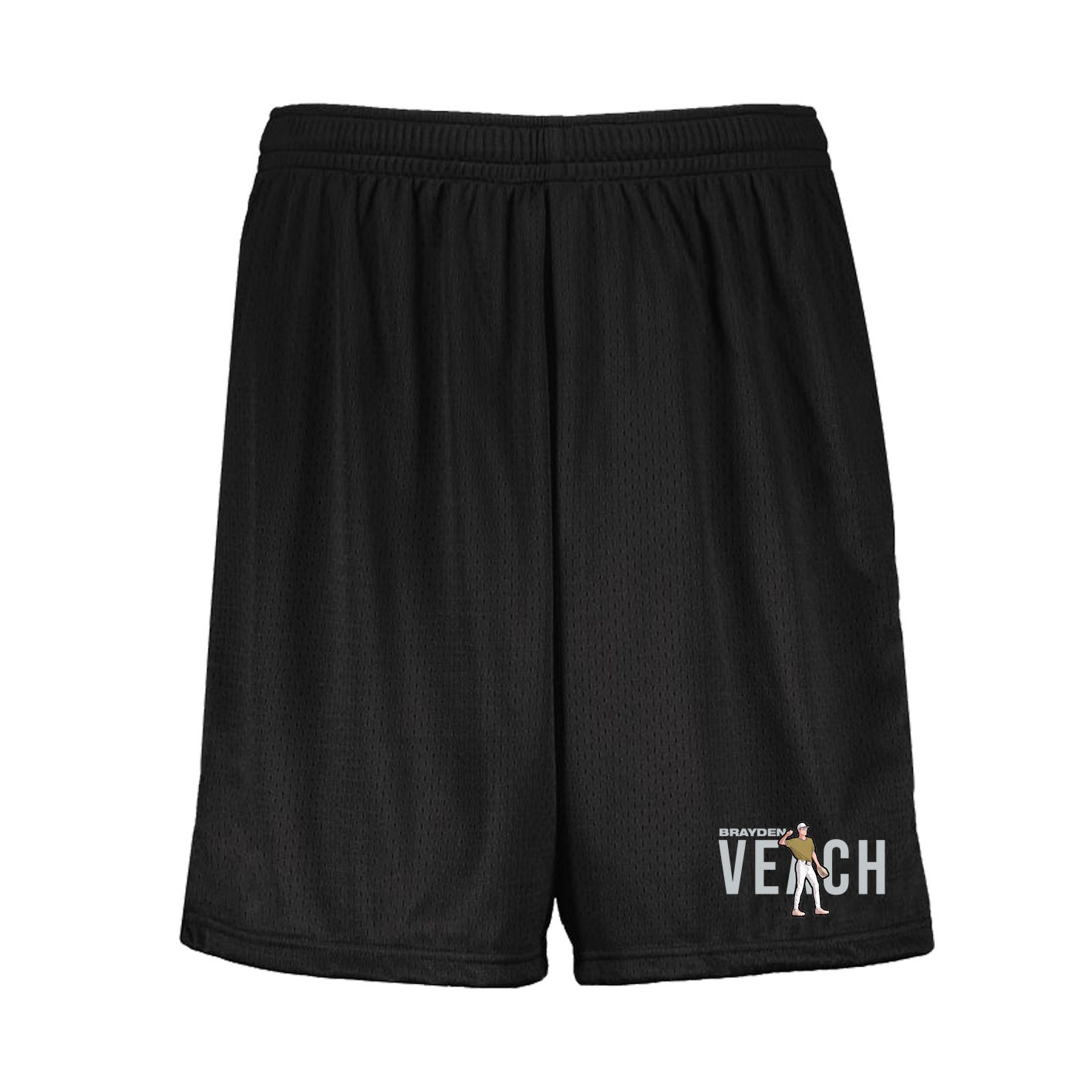 Shorts — Player Name in Black