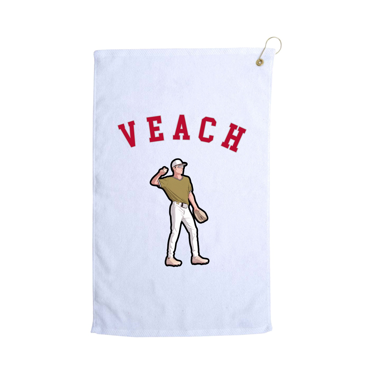 Golf Towel — Shirsey Arch in White