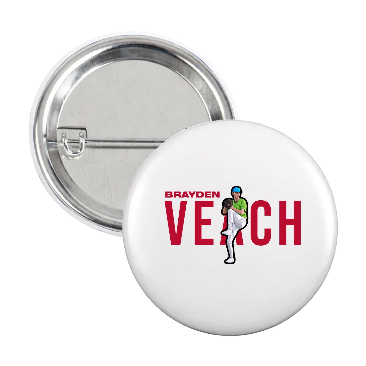 Game Day Button — Player Name in White