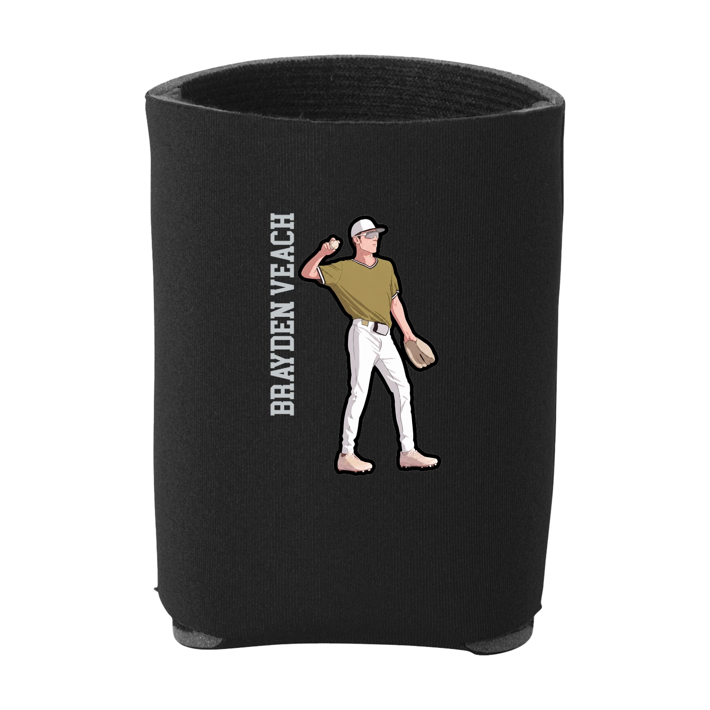 Can Holder — Name Vertical in Black