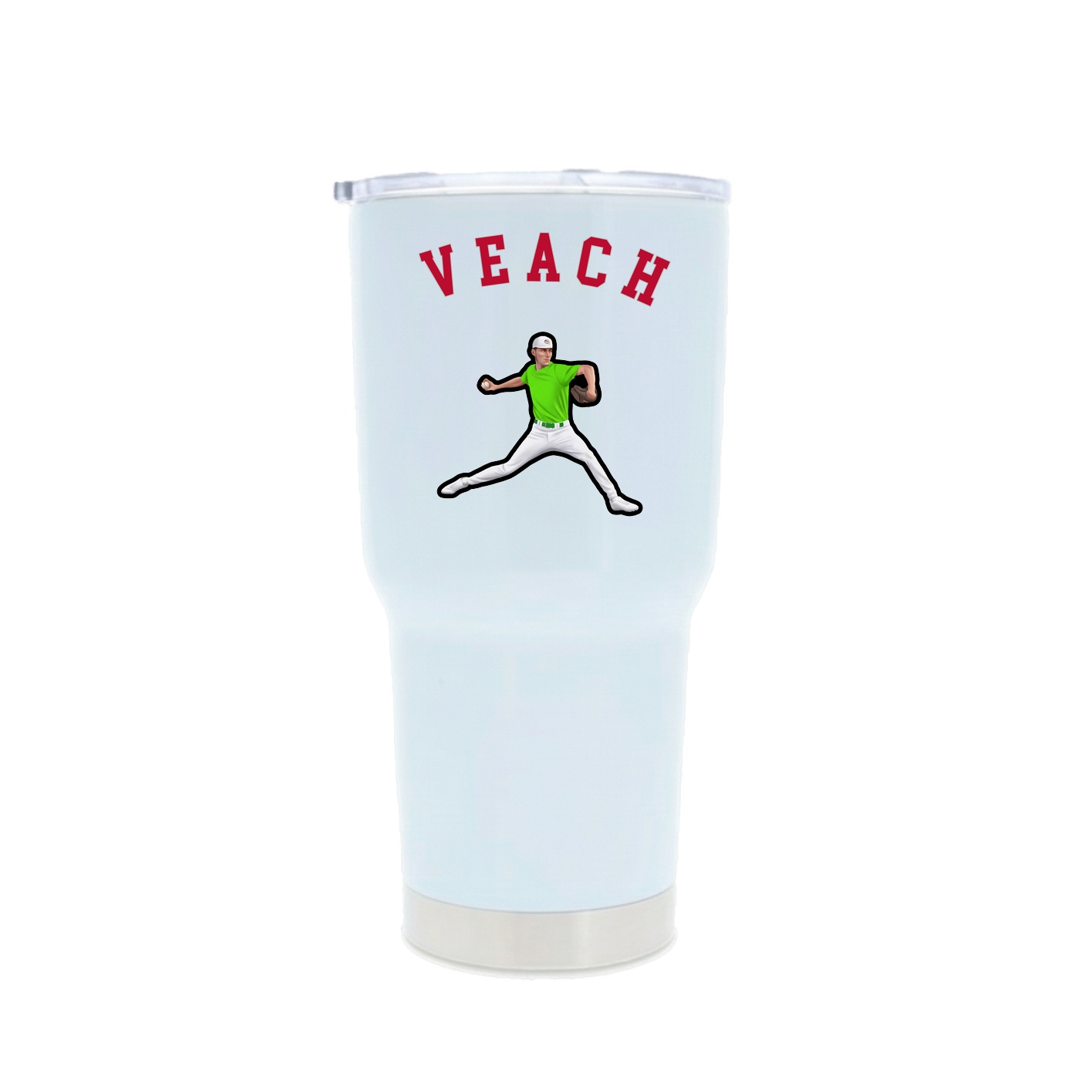 30oz Stainless Steel Tumbler — Shirsey Arch in White