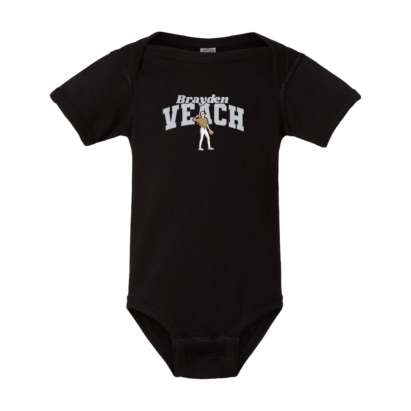 Baby Onesie — Signature Arch in Black