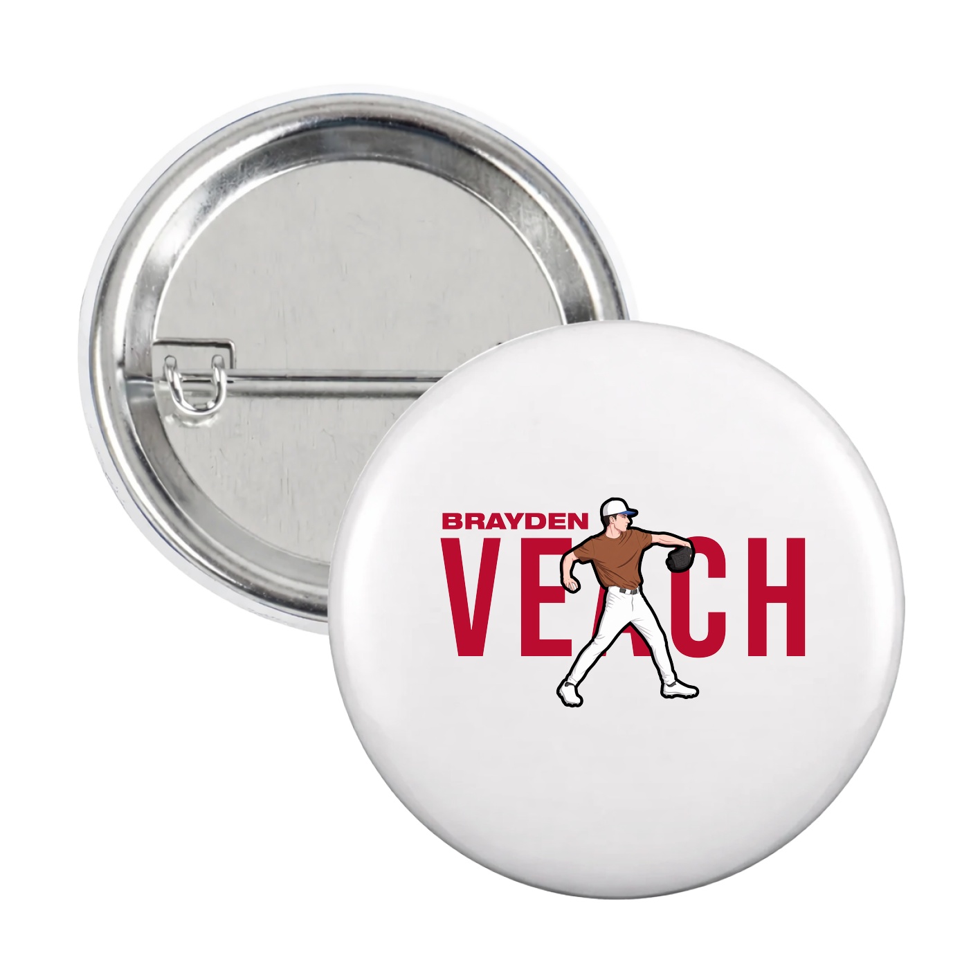 Game Day Button — Player Name in White
