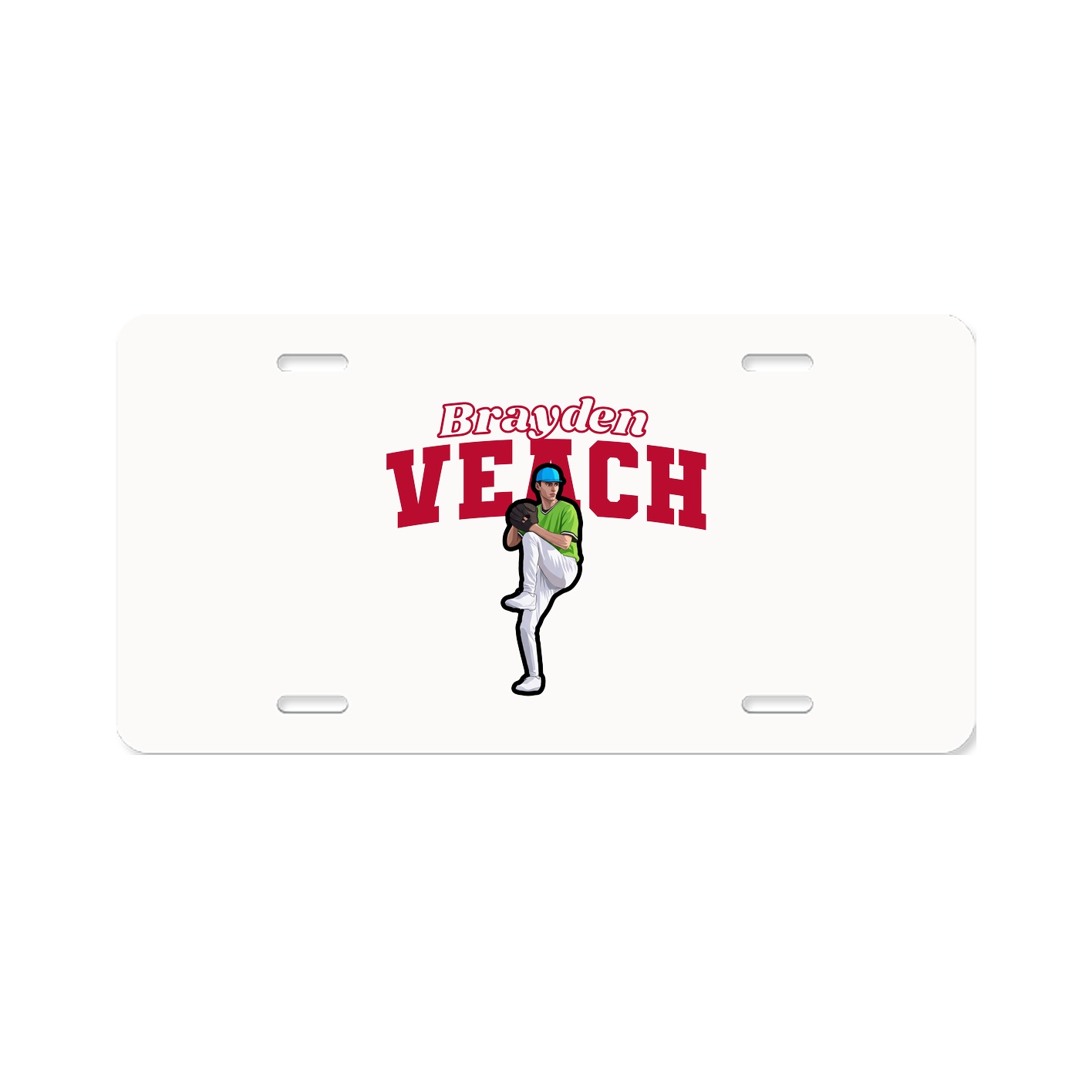 License Plate — Name Arch in Classic