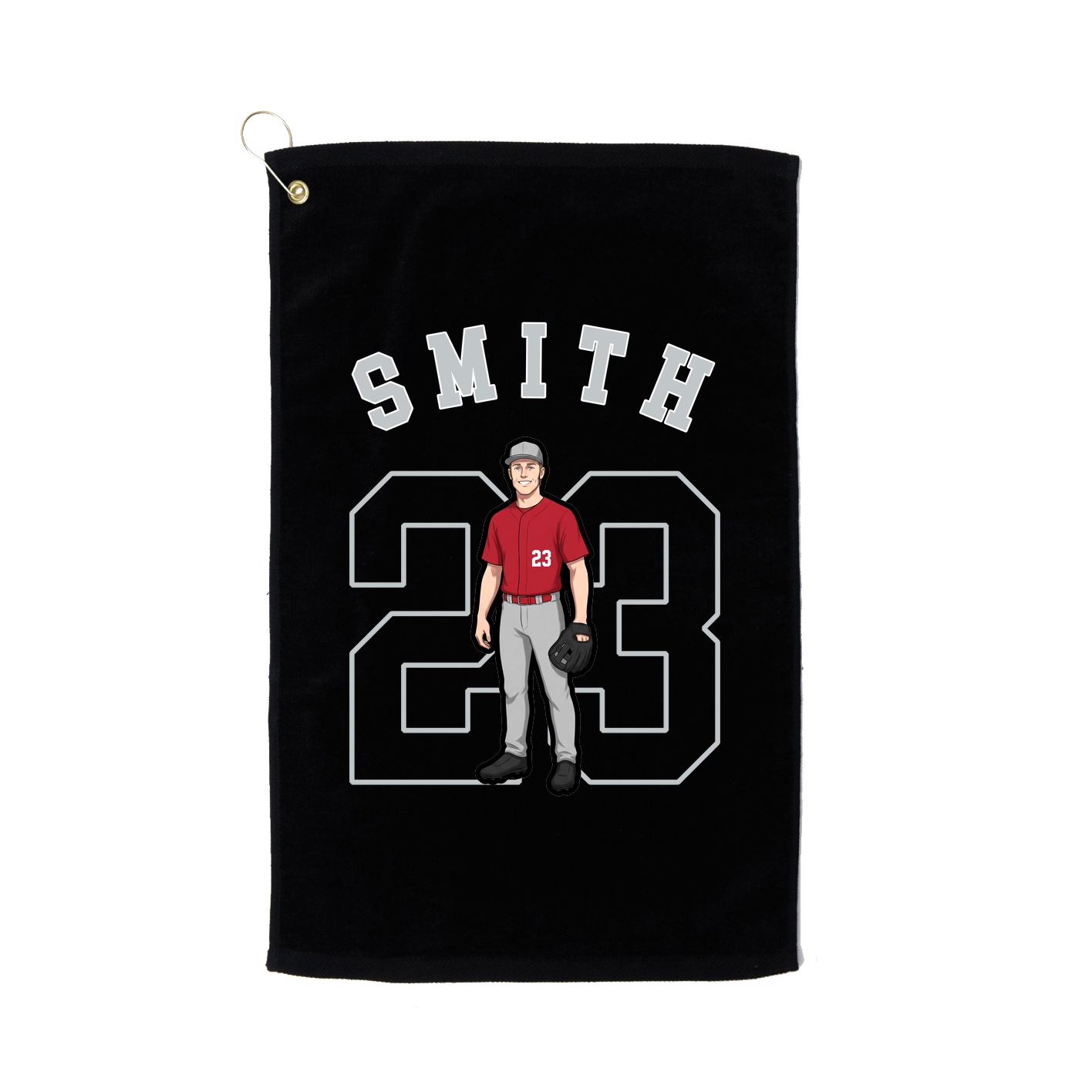 Golf Towel — Shirsey Arch in Black