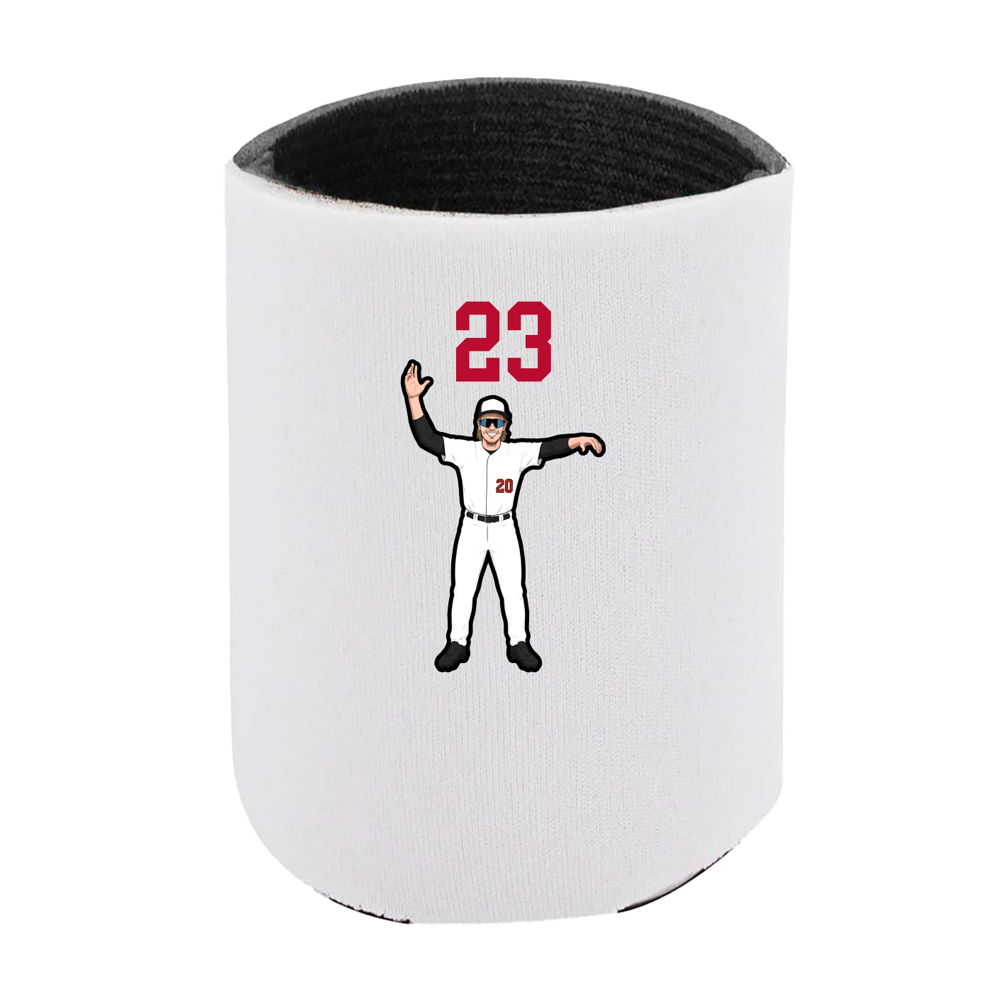 Can Holder — Number Top in White