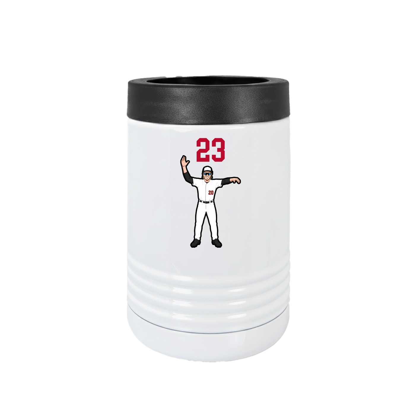 Beverage Holder — Number Top in White