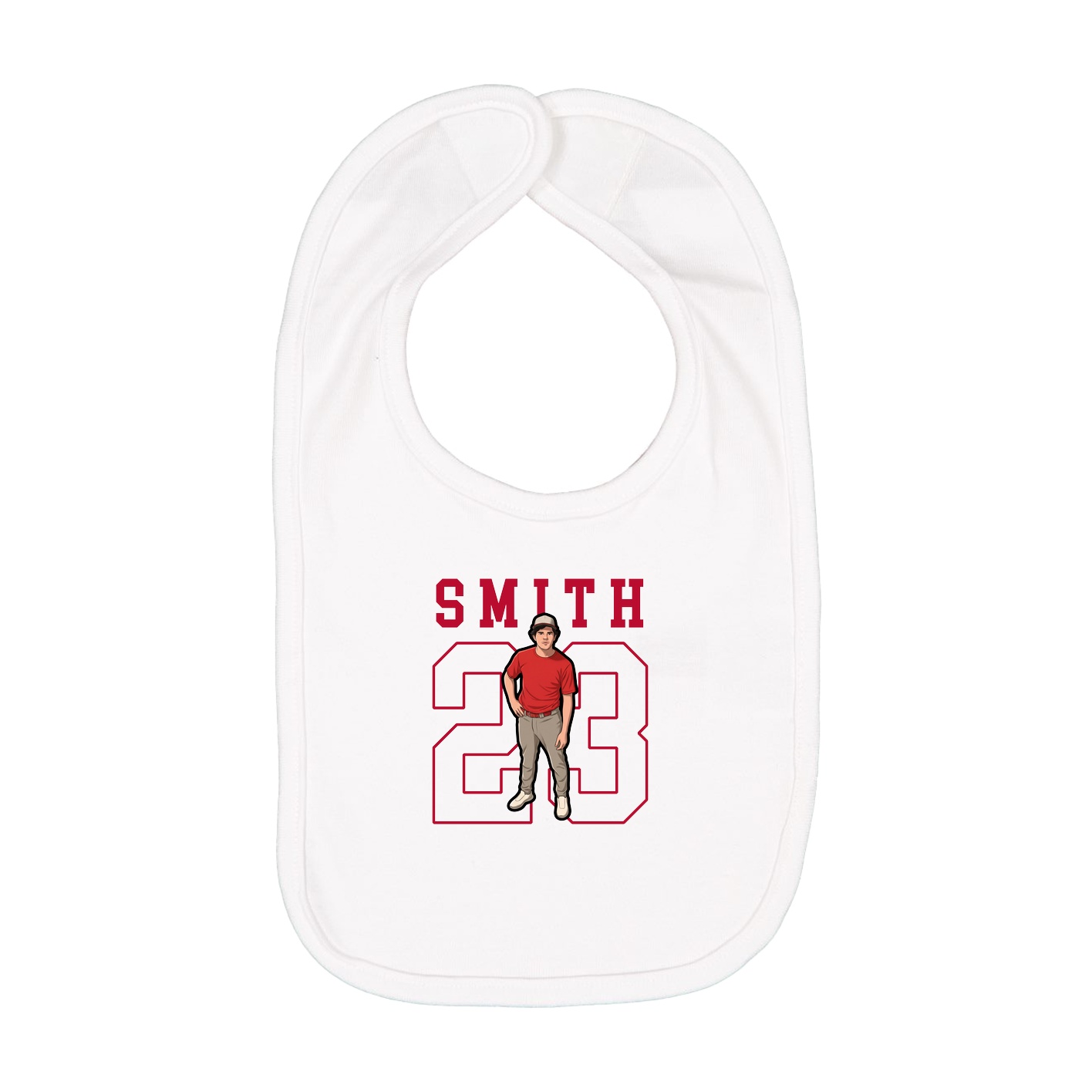 Infant Bib — Shirsey in White