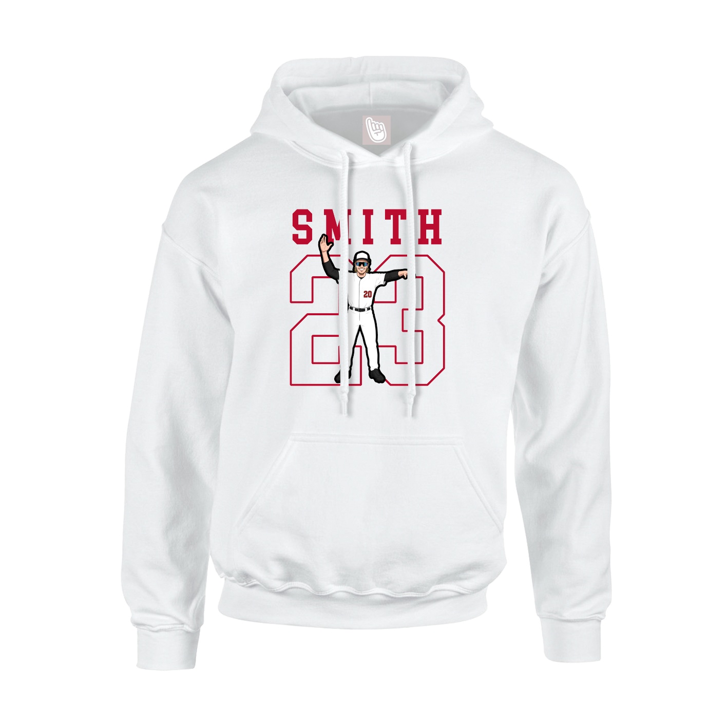 Hoodie — Shirsey in White