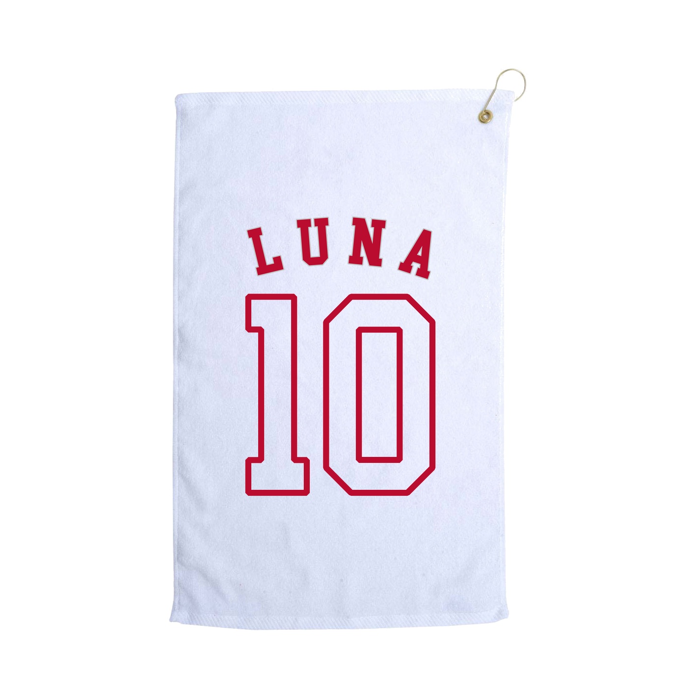 Golf Towel — Shirsey Arch in White