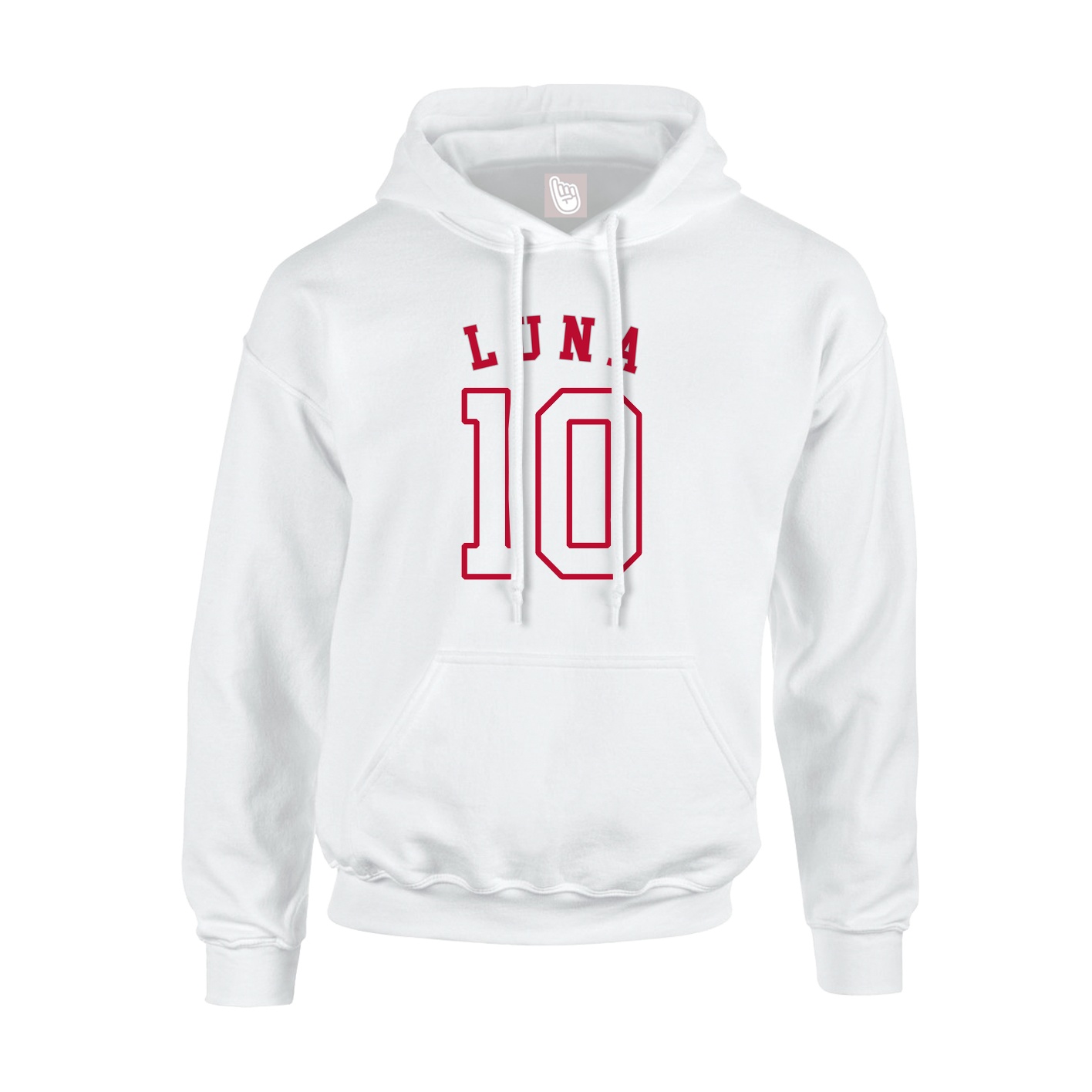 Youth Hoodie — Shirsey Arch in White