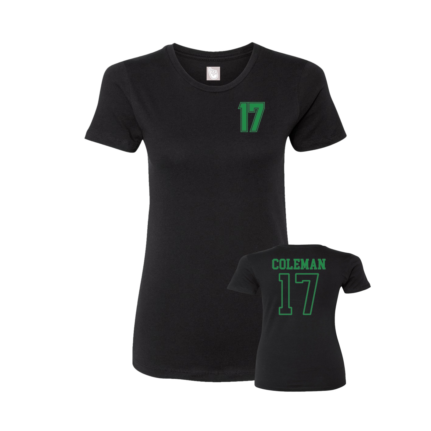 Womens Tee — Chest Back in Black