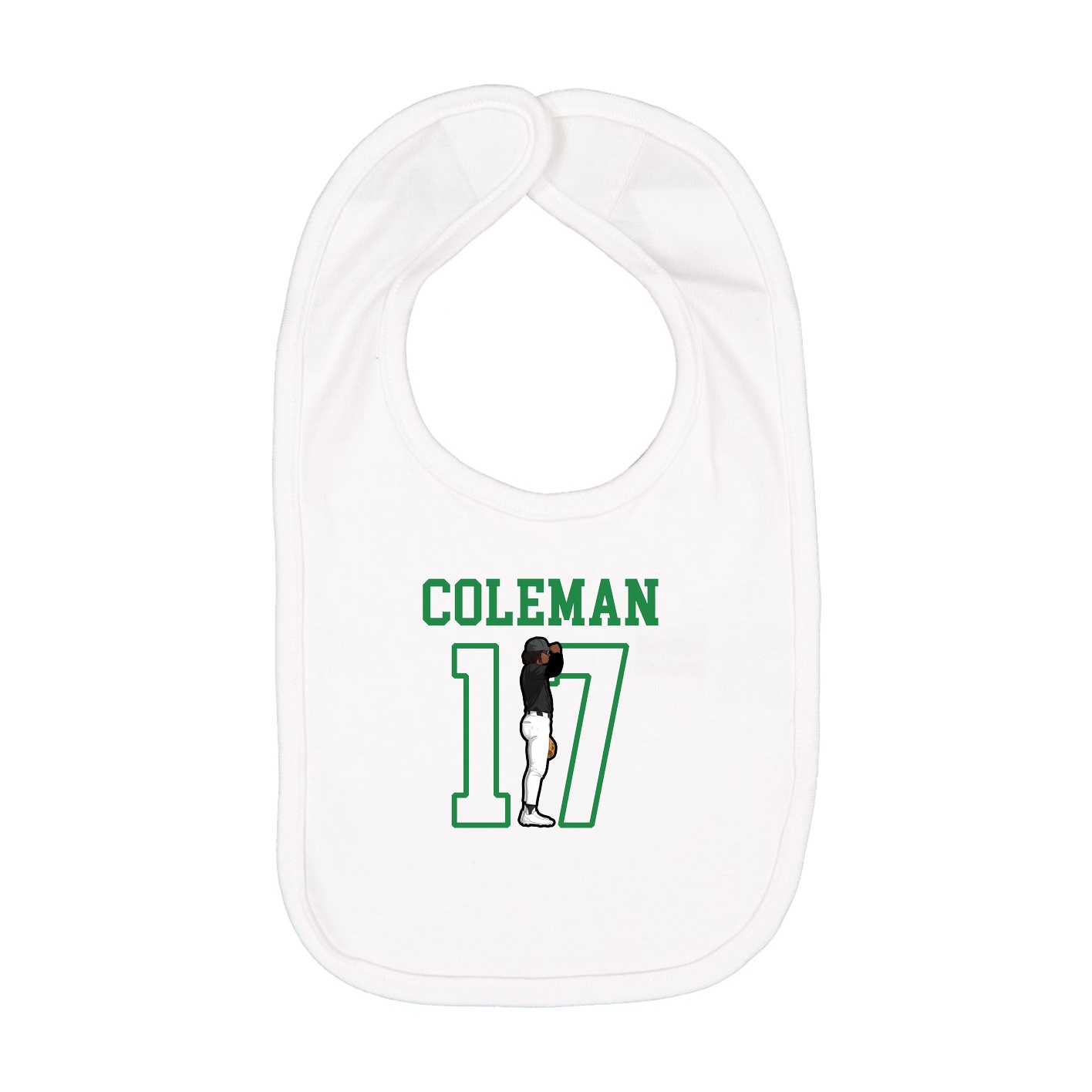 Infant Bib — Shirsey in White