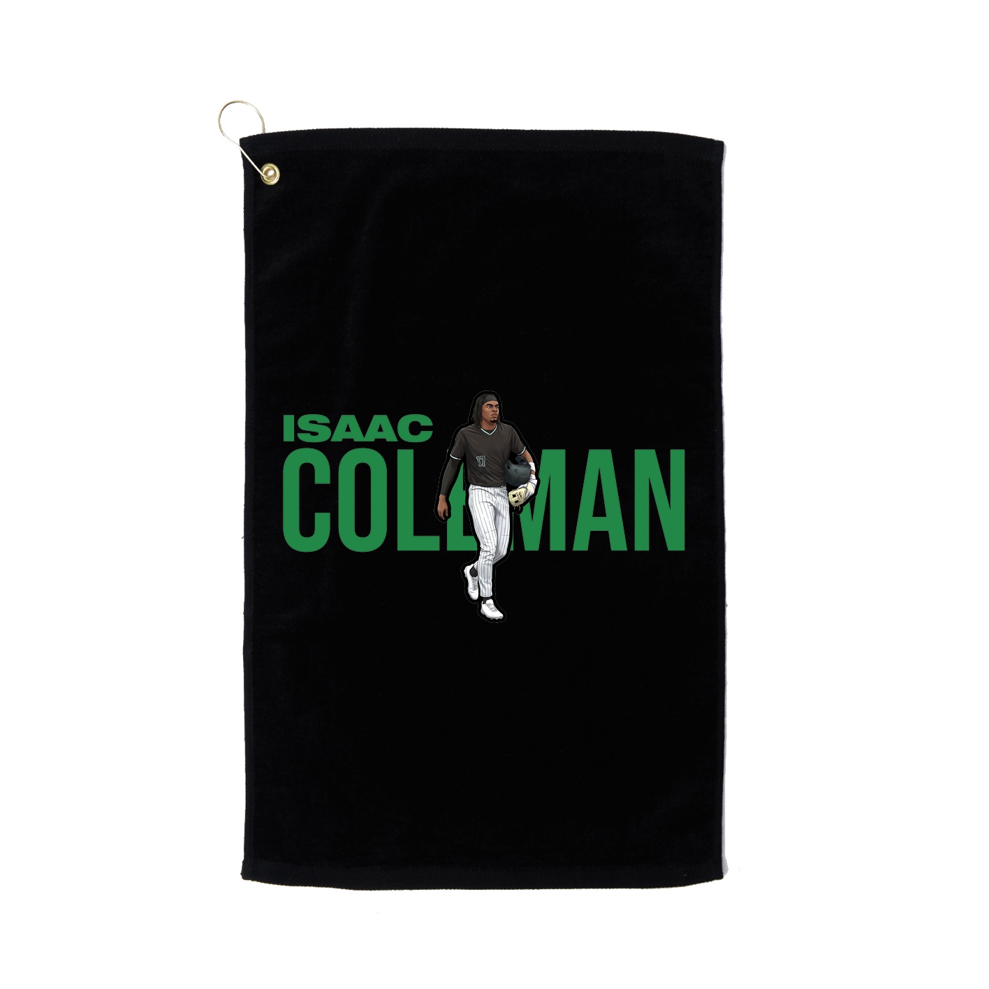 Golf Towel — Player Name in Black