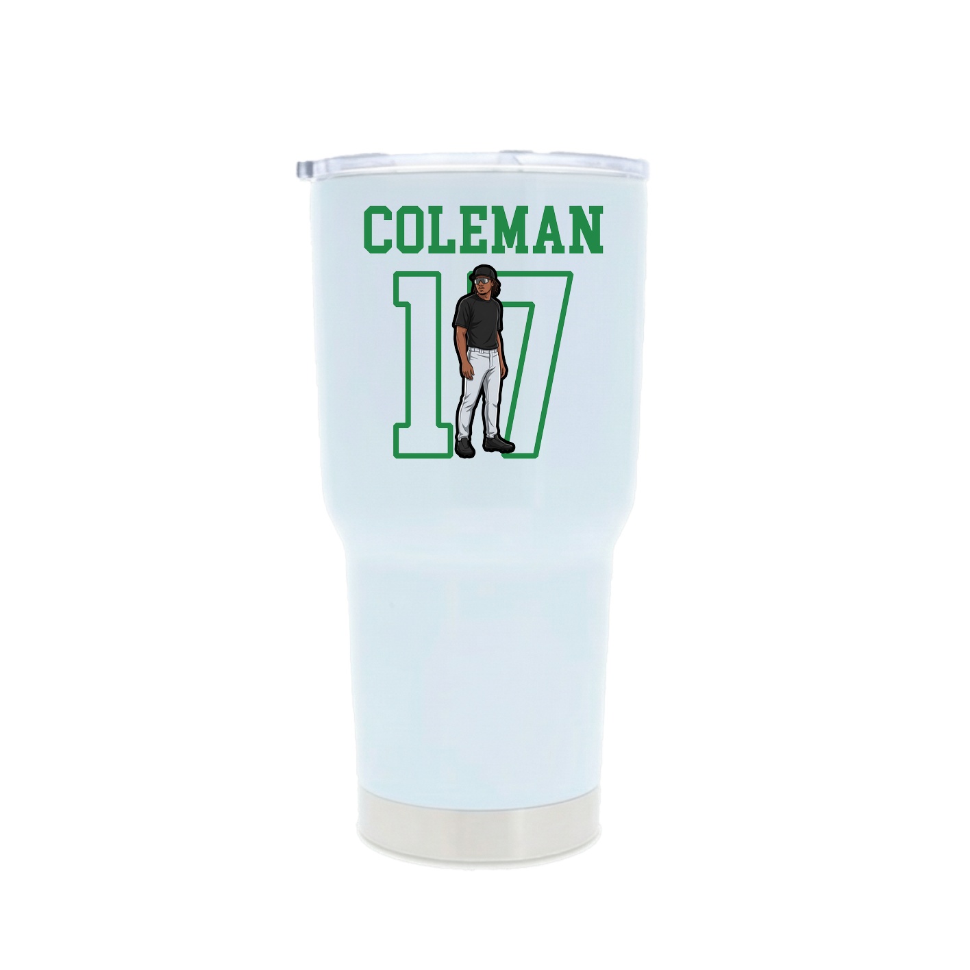 30oz Stainless Steel Tumbler — Shirsey in White
