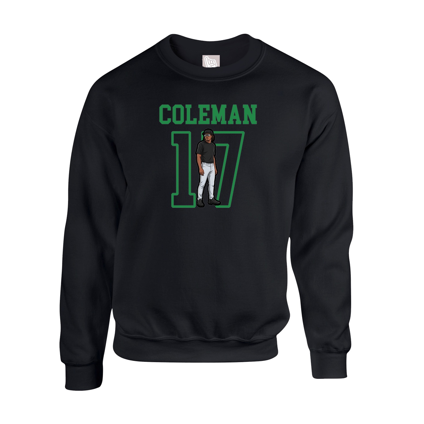 Fleece Crew — Shirsey in Black