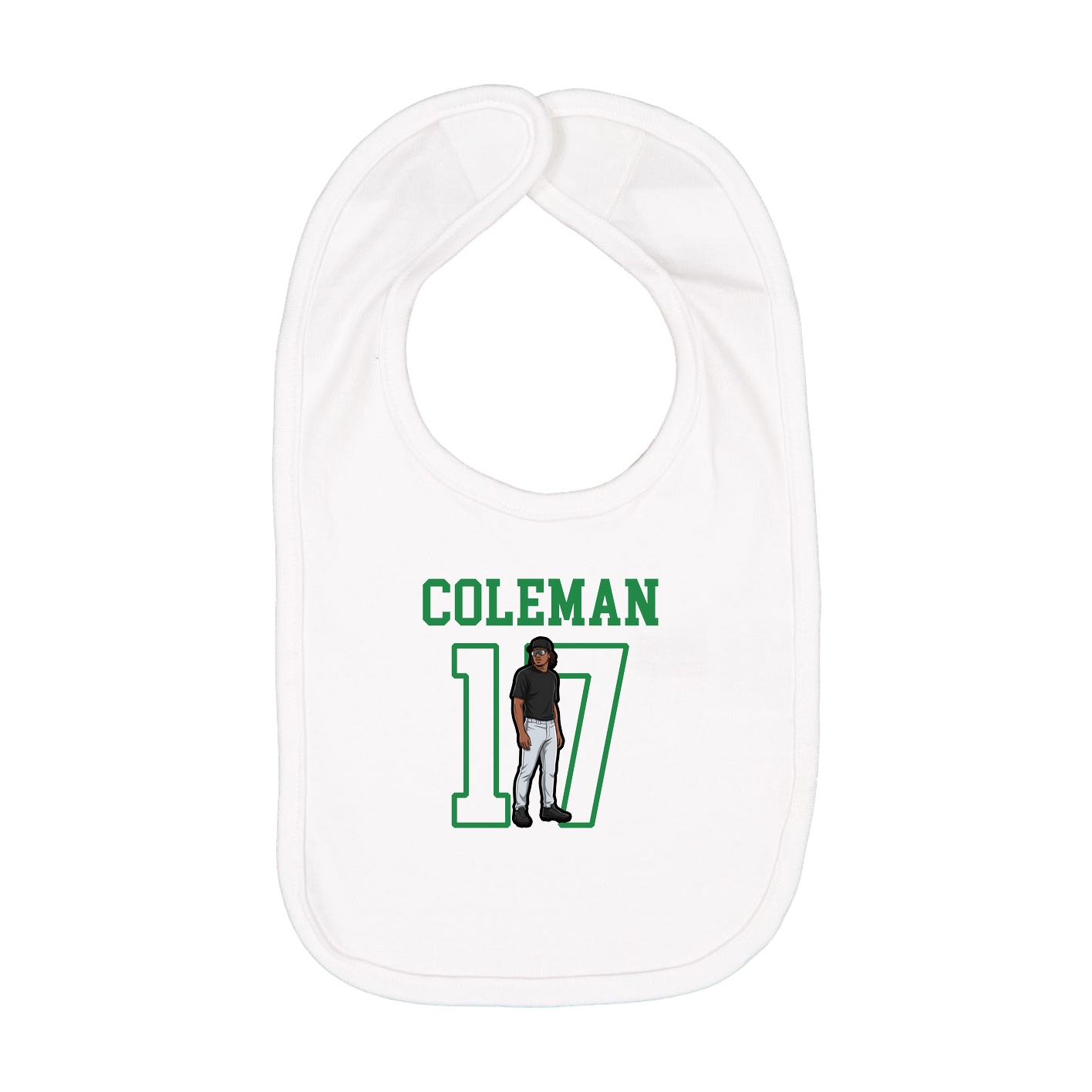 Infant Bib — Shirsey in White
