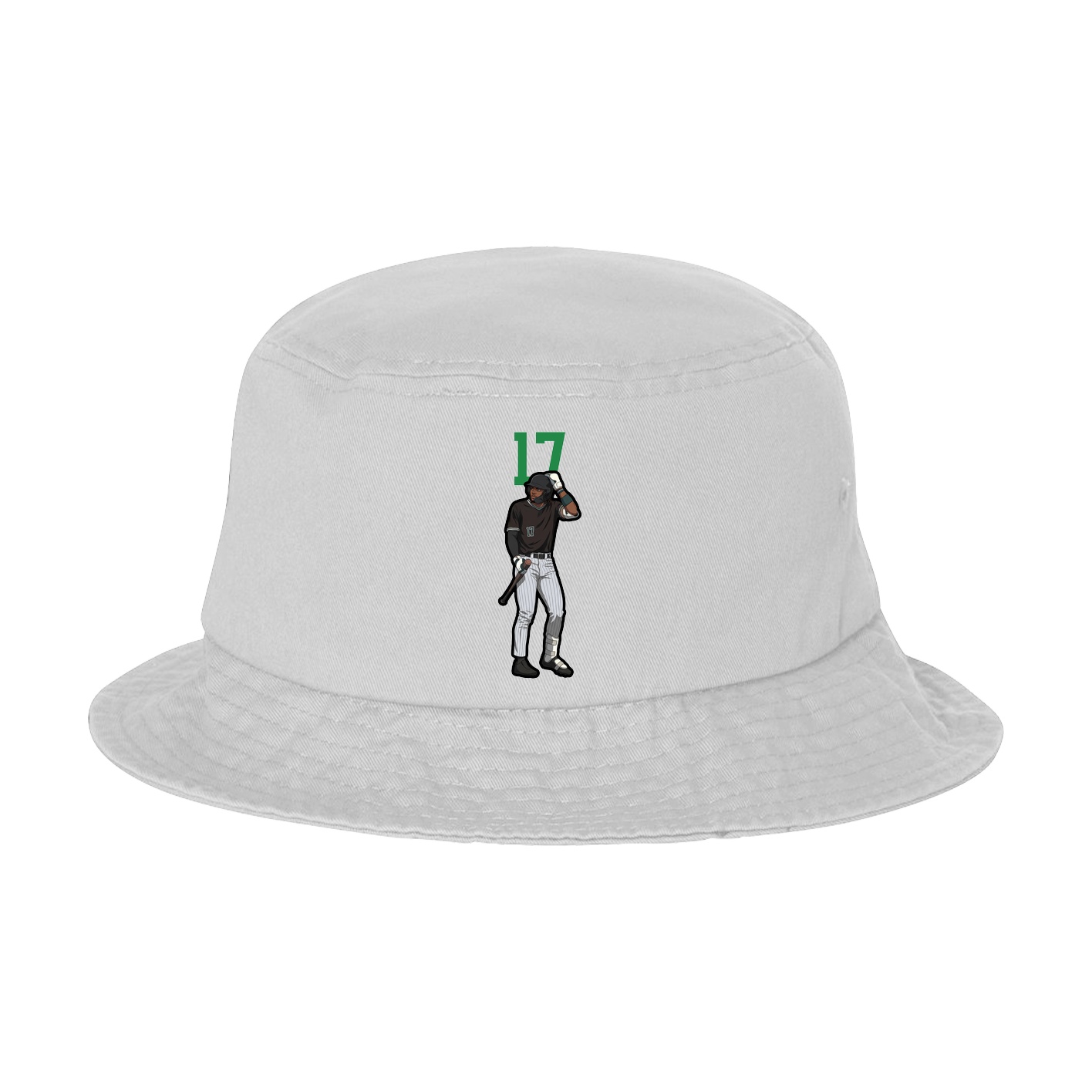 Bucket Cap — Number Top in White