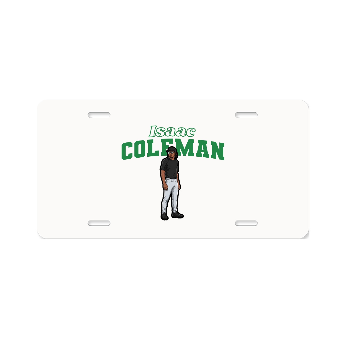 License Plate — Name Arch in Classic
