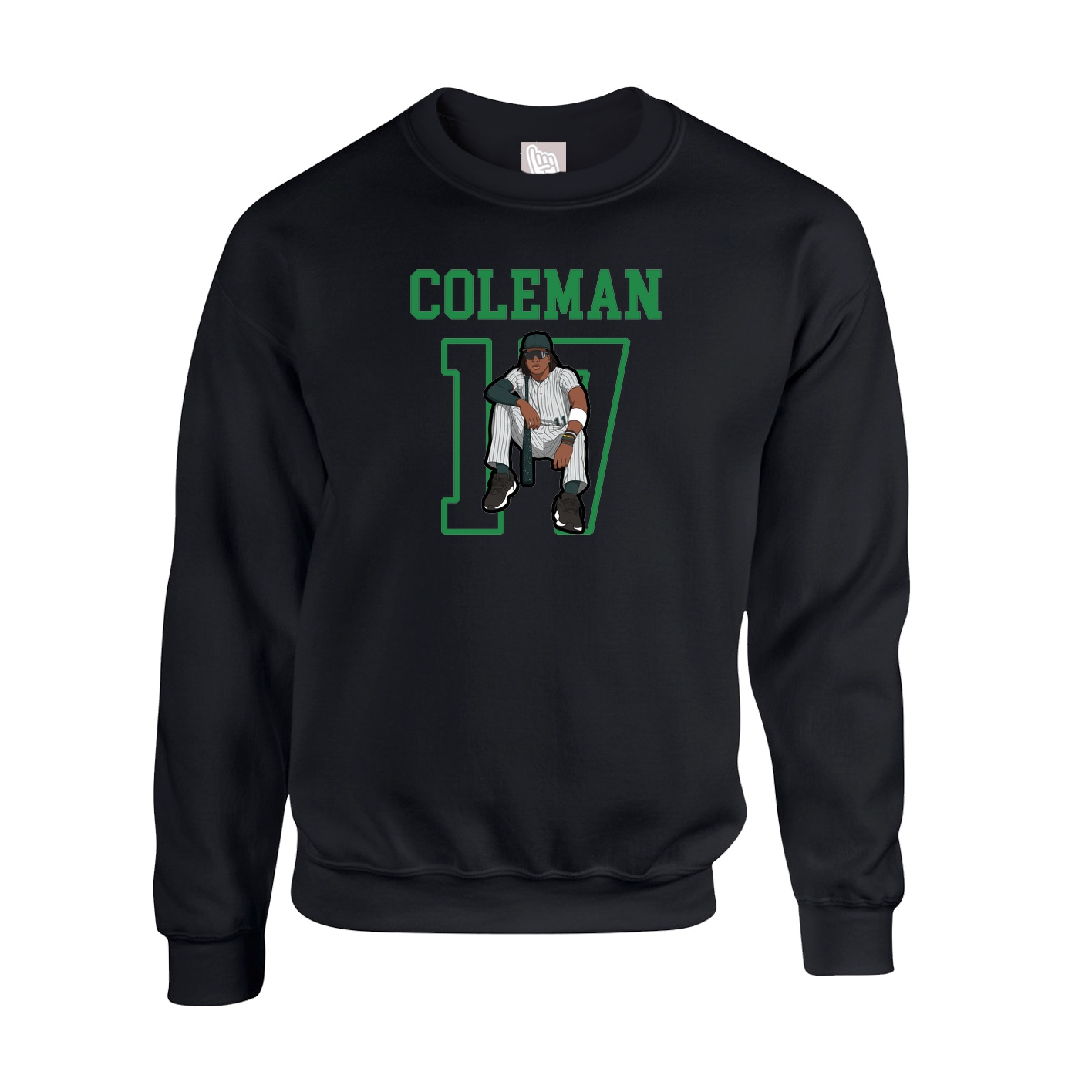 Fleece Crew — Shirsey in Black