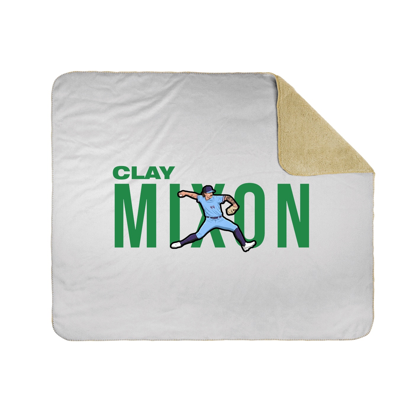 Throw Blanket — Player Name in White