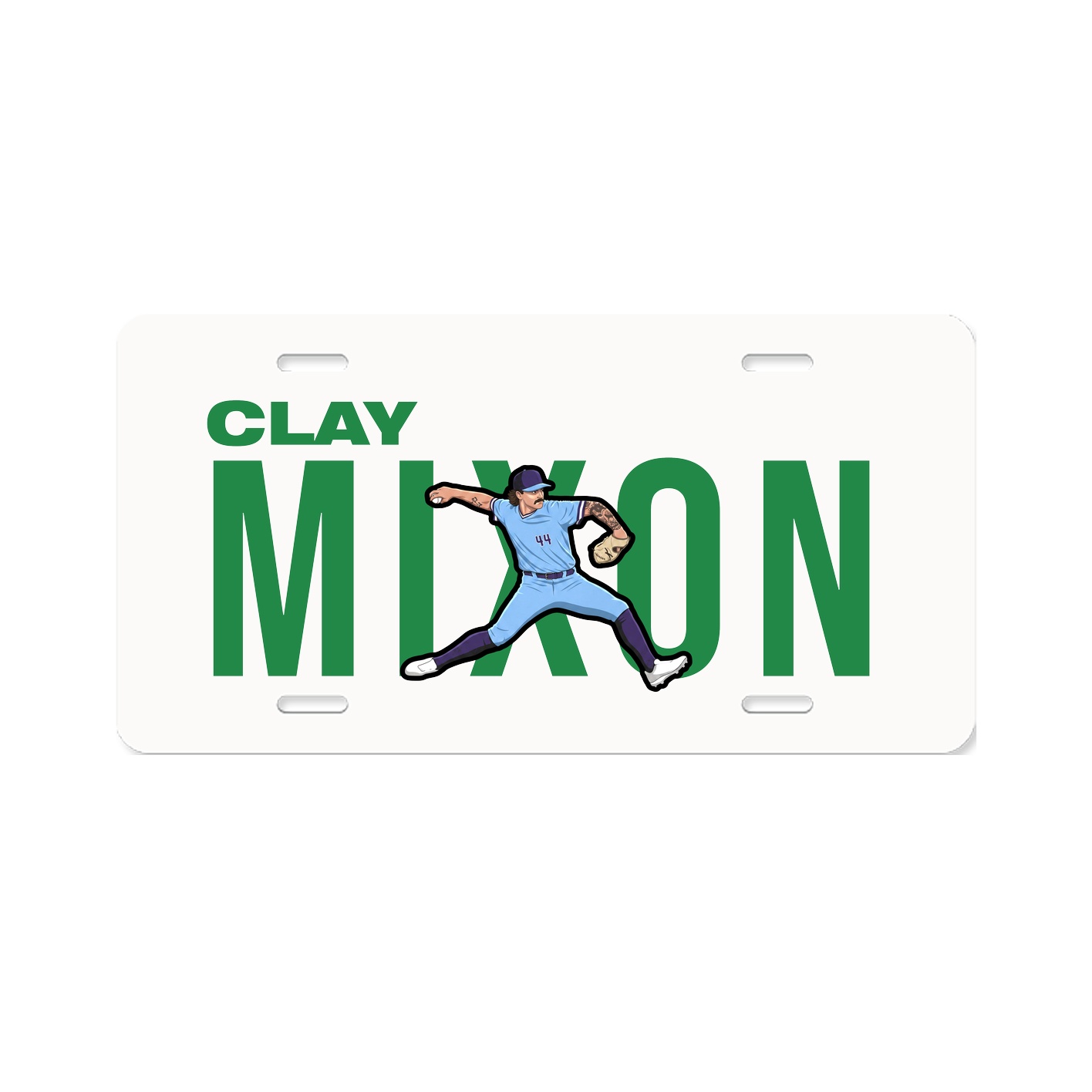 License Plate — Player Name in Classic