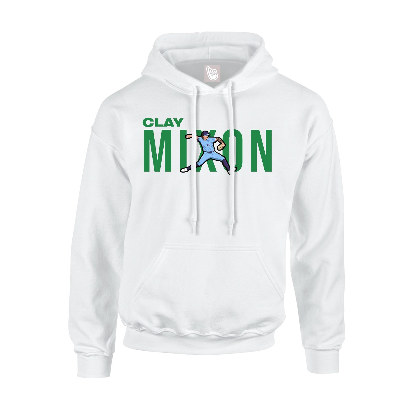 Youth Hoodie — Player Name in White