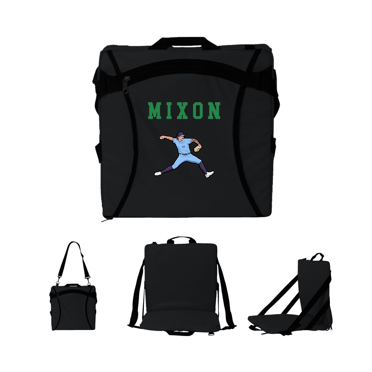 Folding Stadium Seat — Shirsey in Black