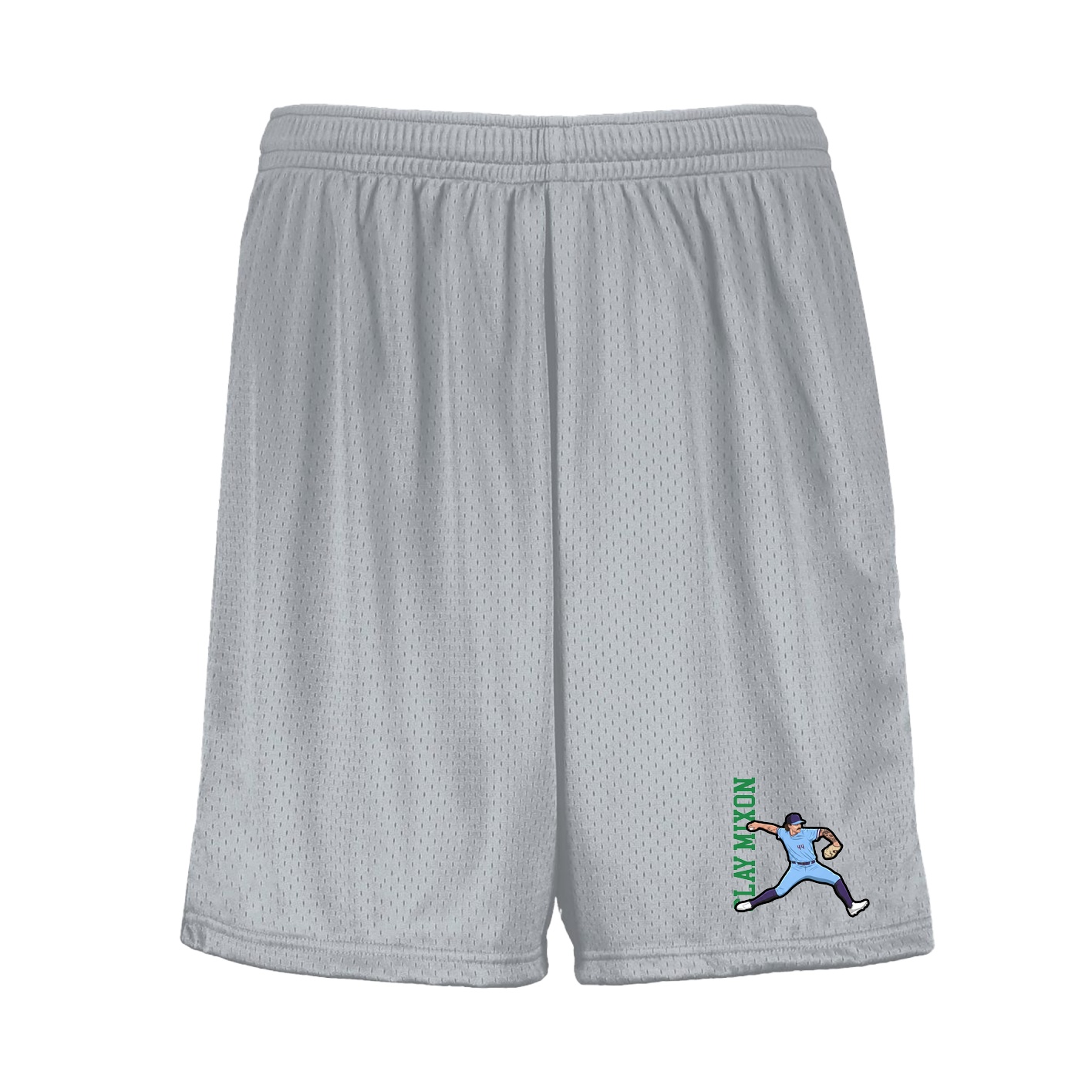 Shorts — Name Vertical in Silver