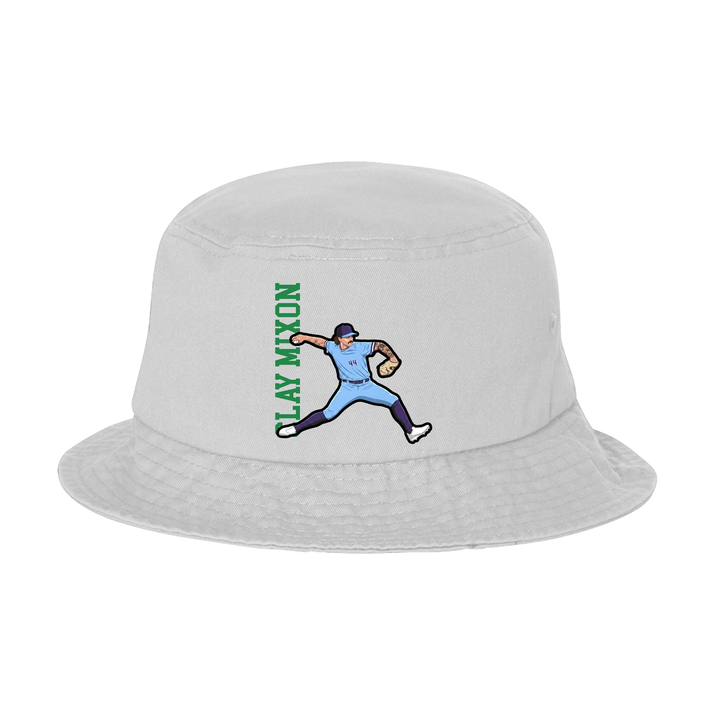 Bucket Cap — Name Vertical in White