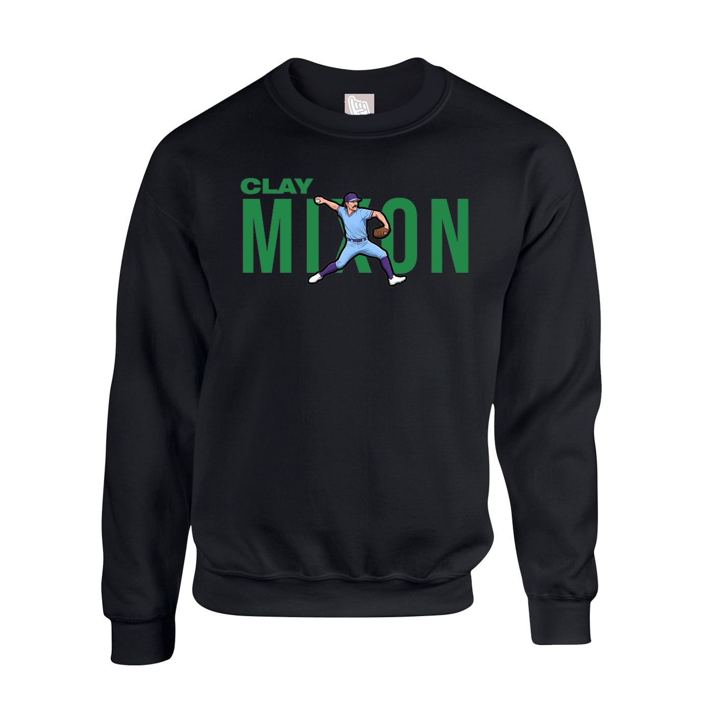 Fleece Crew — Player Name in Black