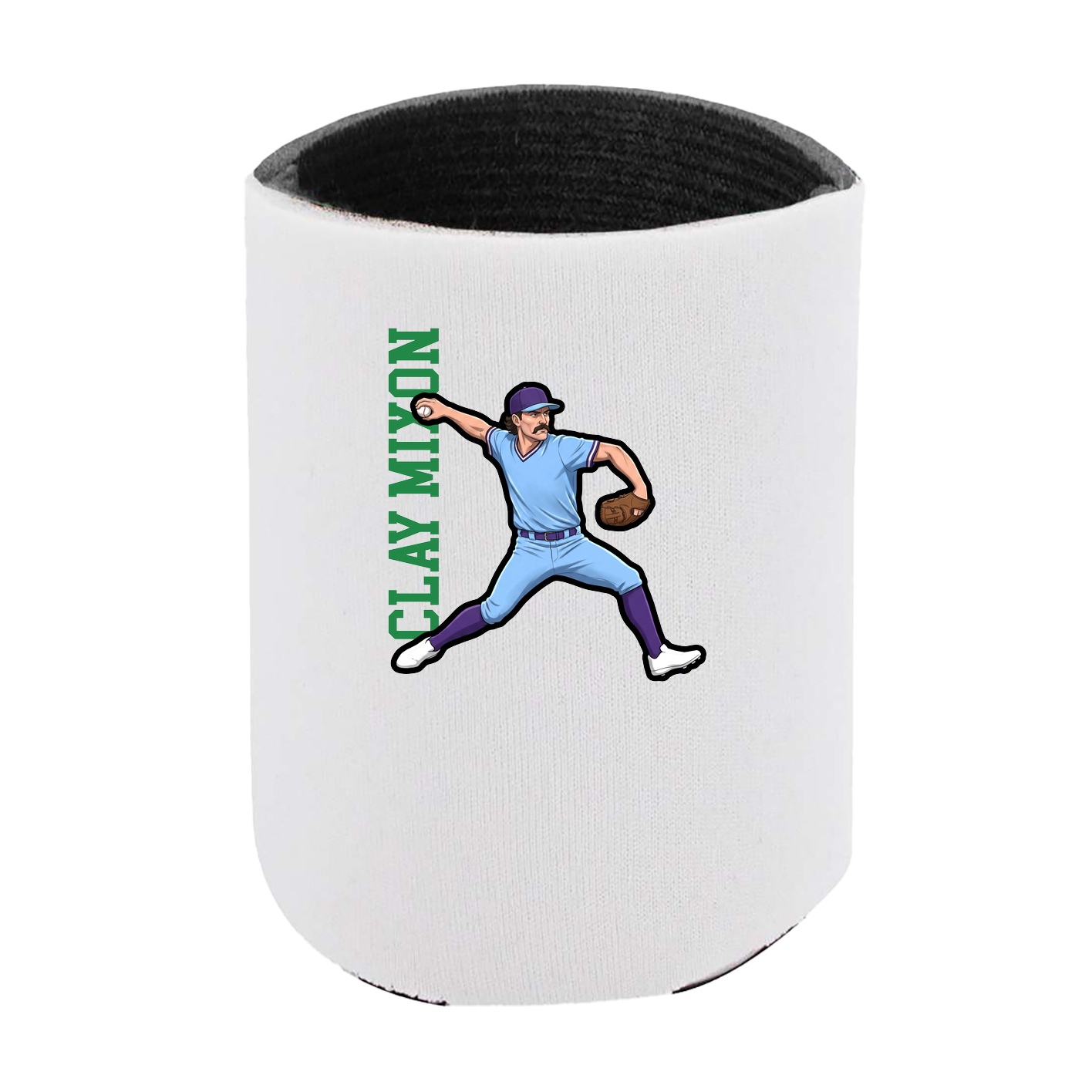 Can Holder — Name Vertical in White