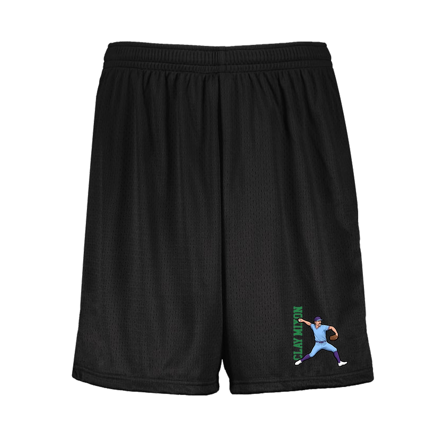 Shorts — Name Vertical in Black