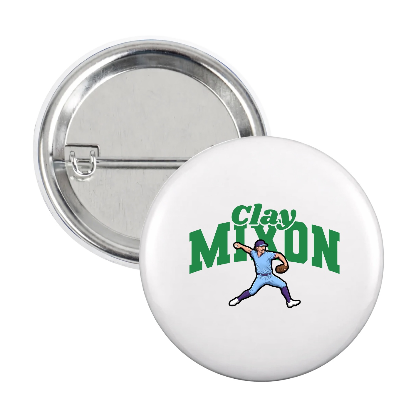 Game Day Button — Signature Arch in White