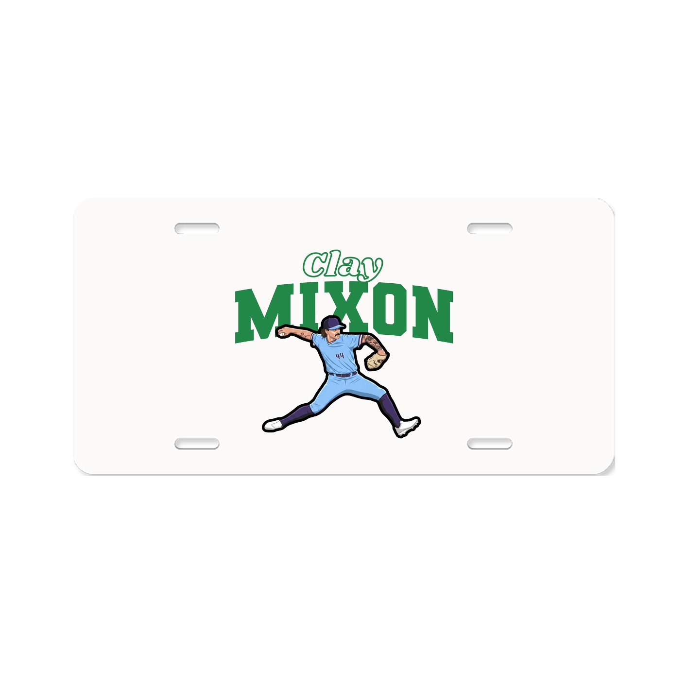License Plate — Name Arch in Classic