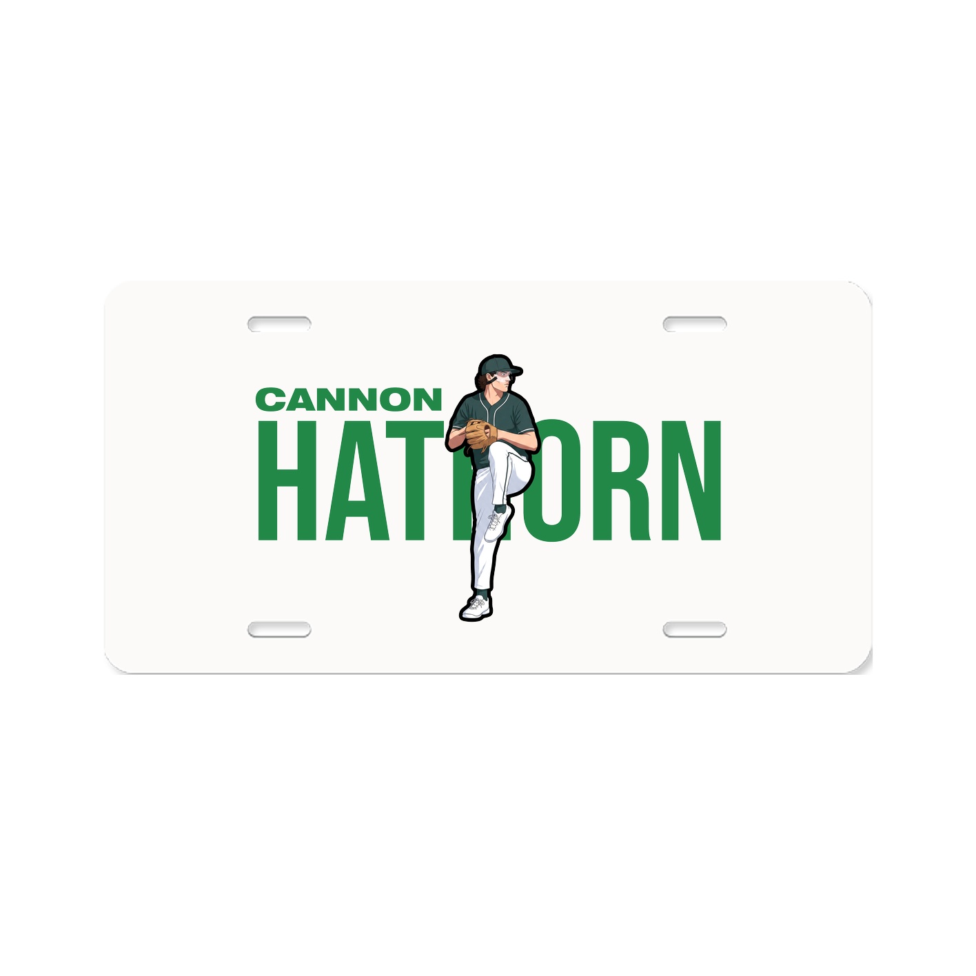 License Plate — Player Name in Classic