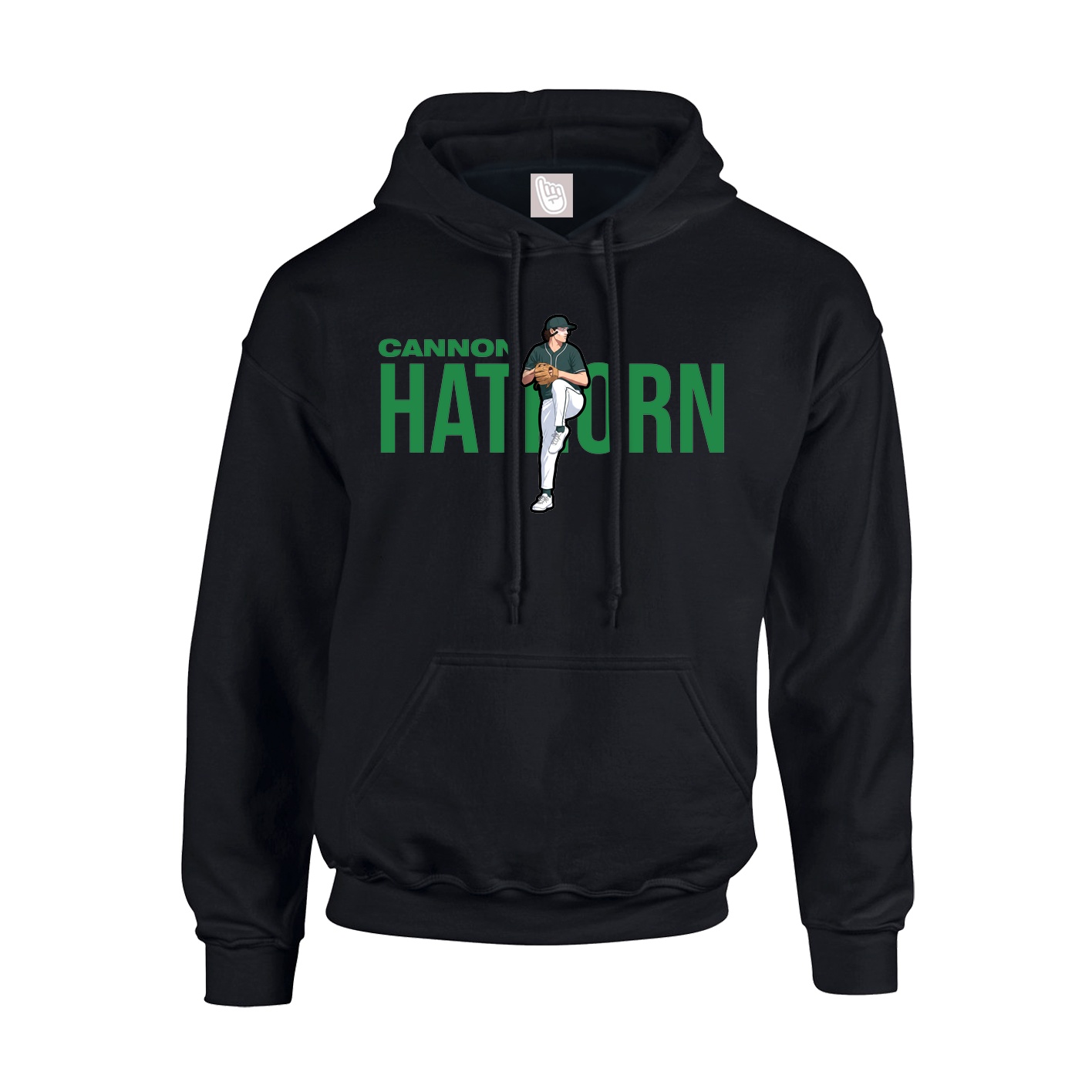 Hoodie — Player Name in Black