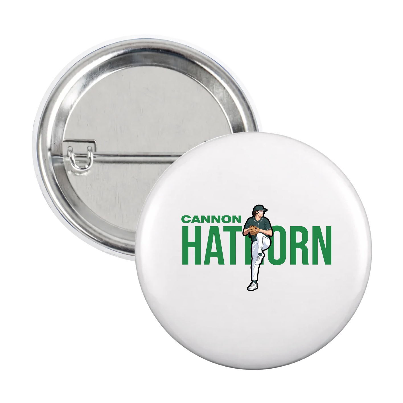 Game Day Button — Player Name in White
