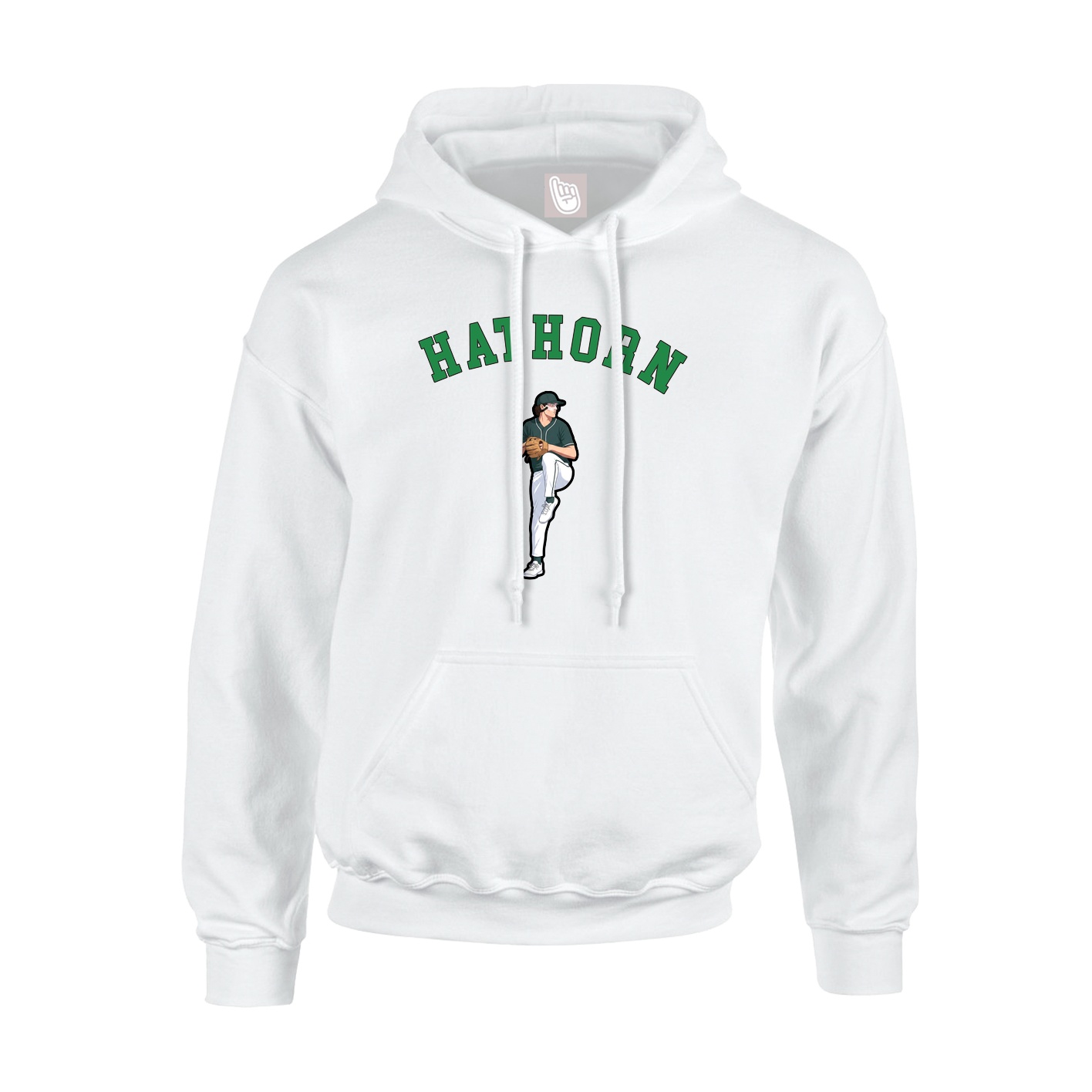 Youth Hoodie — Shirsey Arch in White