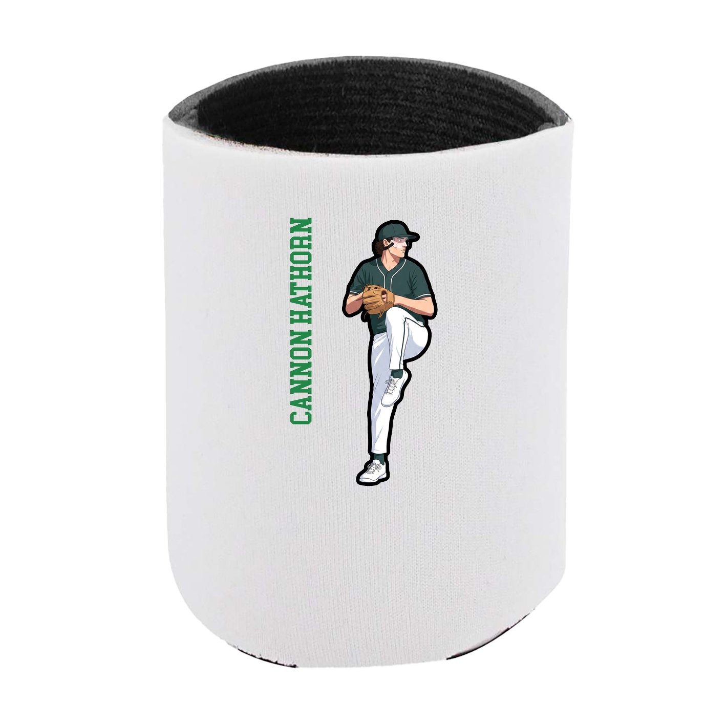 Can Holder — Name Vertical in White