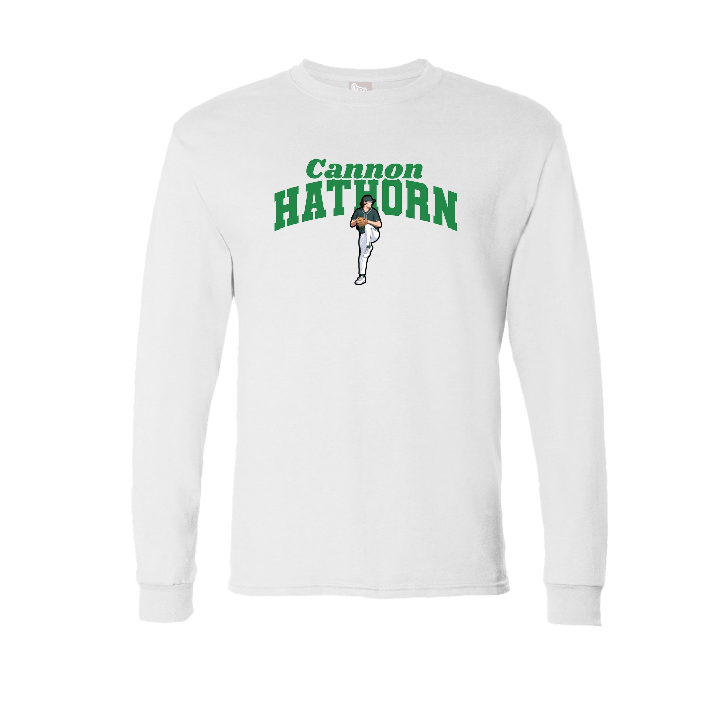 Long Sleeve Tee — Signature Arch in White