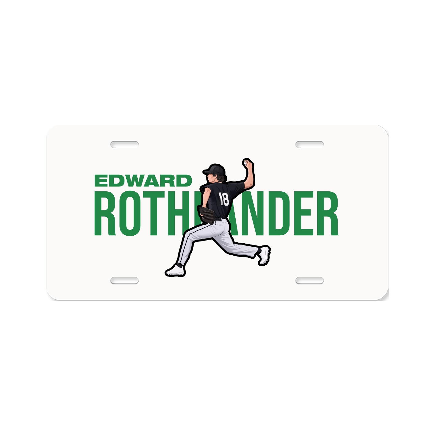License Plate — Player Name in Classic
